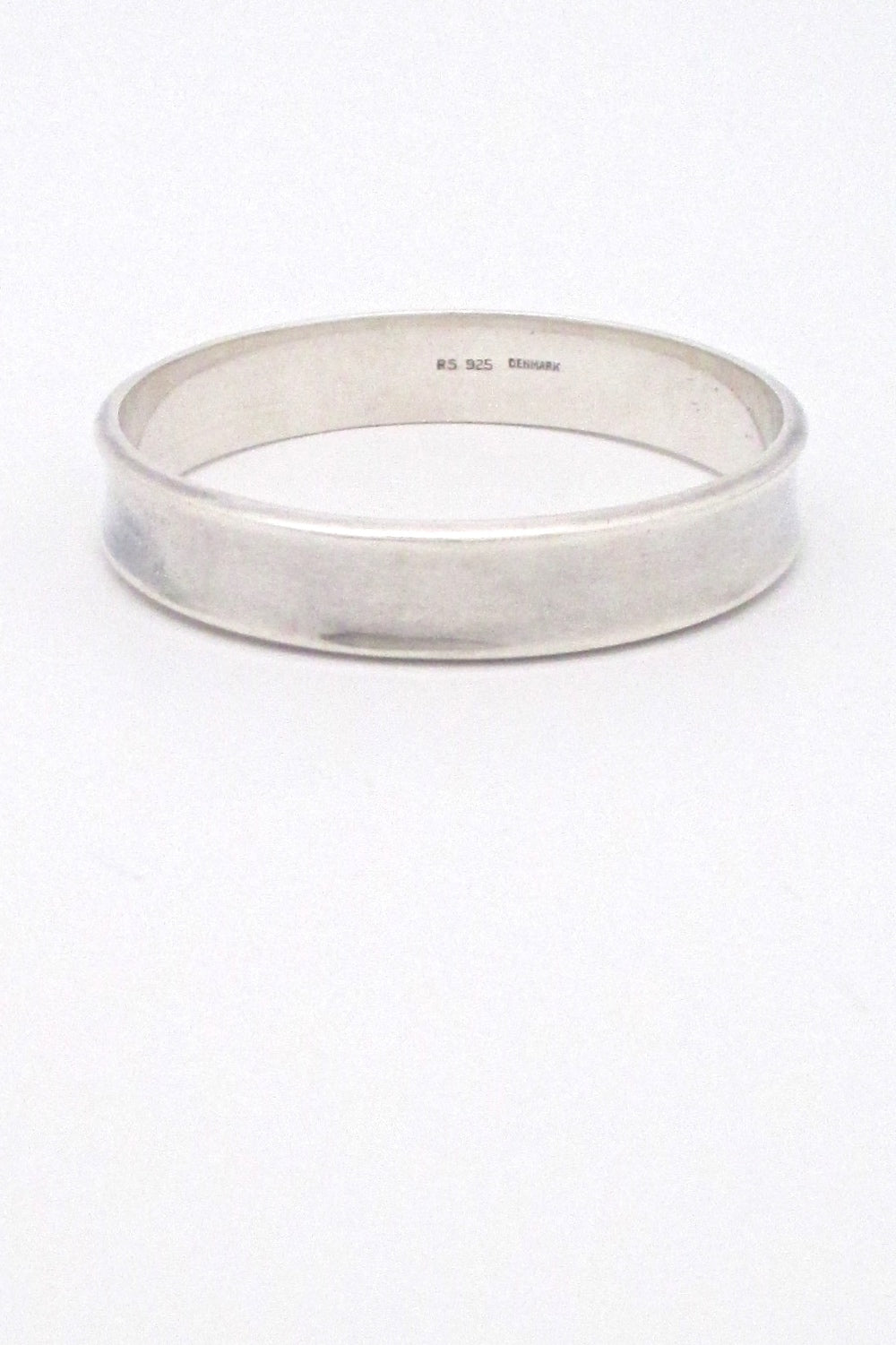Randers Solvvarefabrik Denmark vintage Modernist heavy silver bangle bracelet