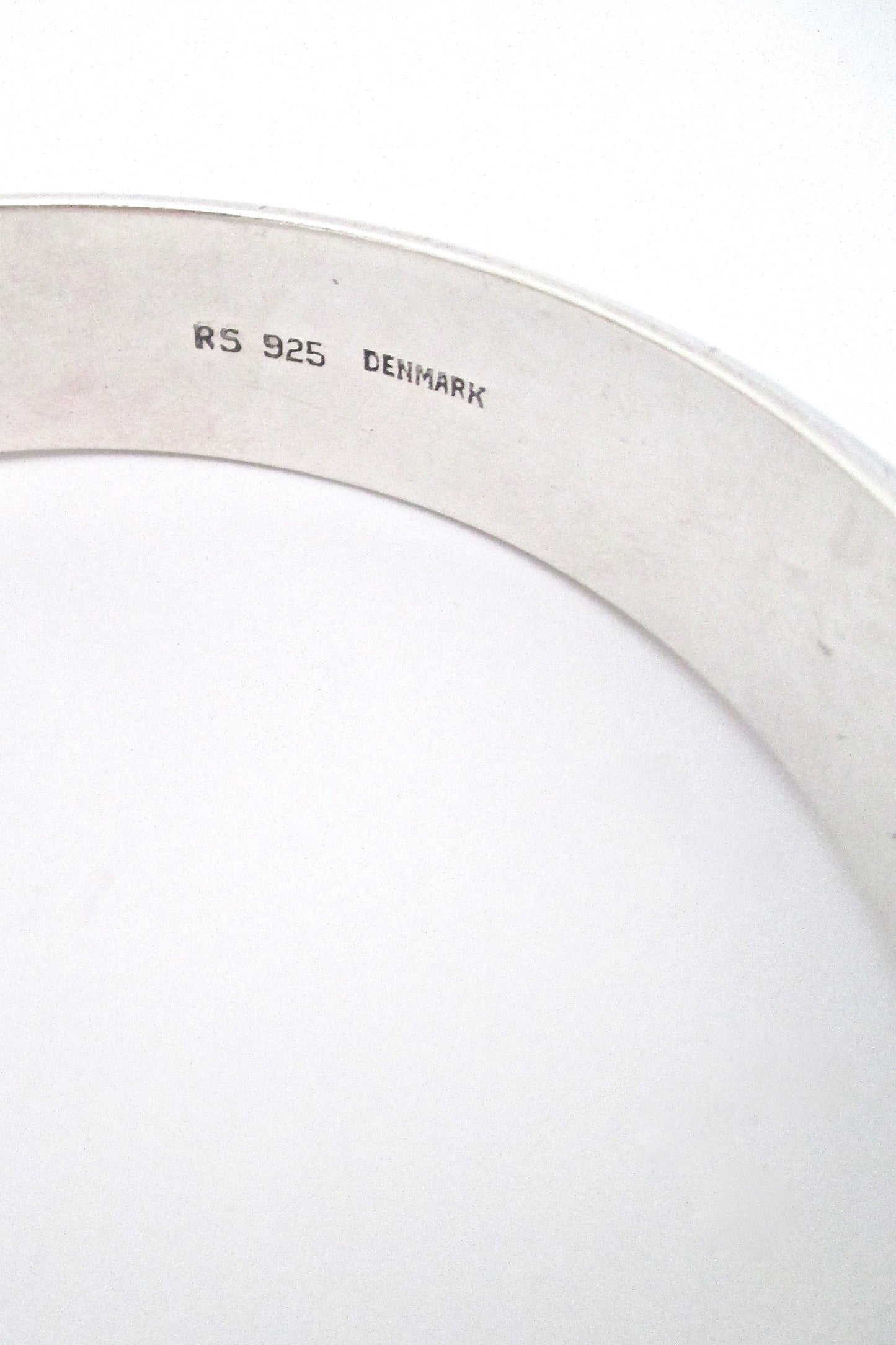 Randers Solvvarefabrik heavy silver sleek bangle