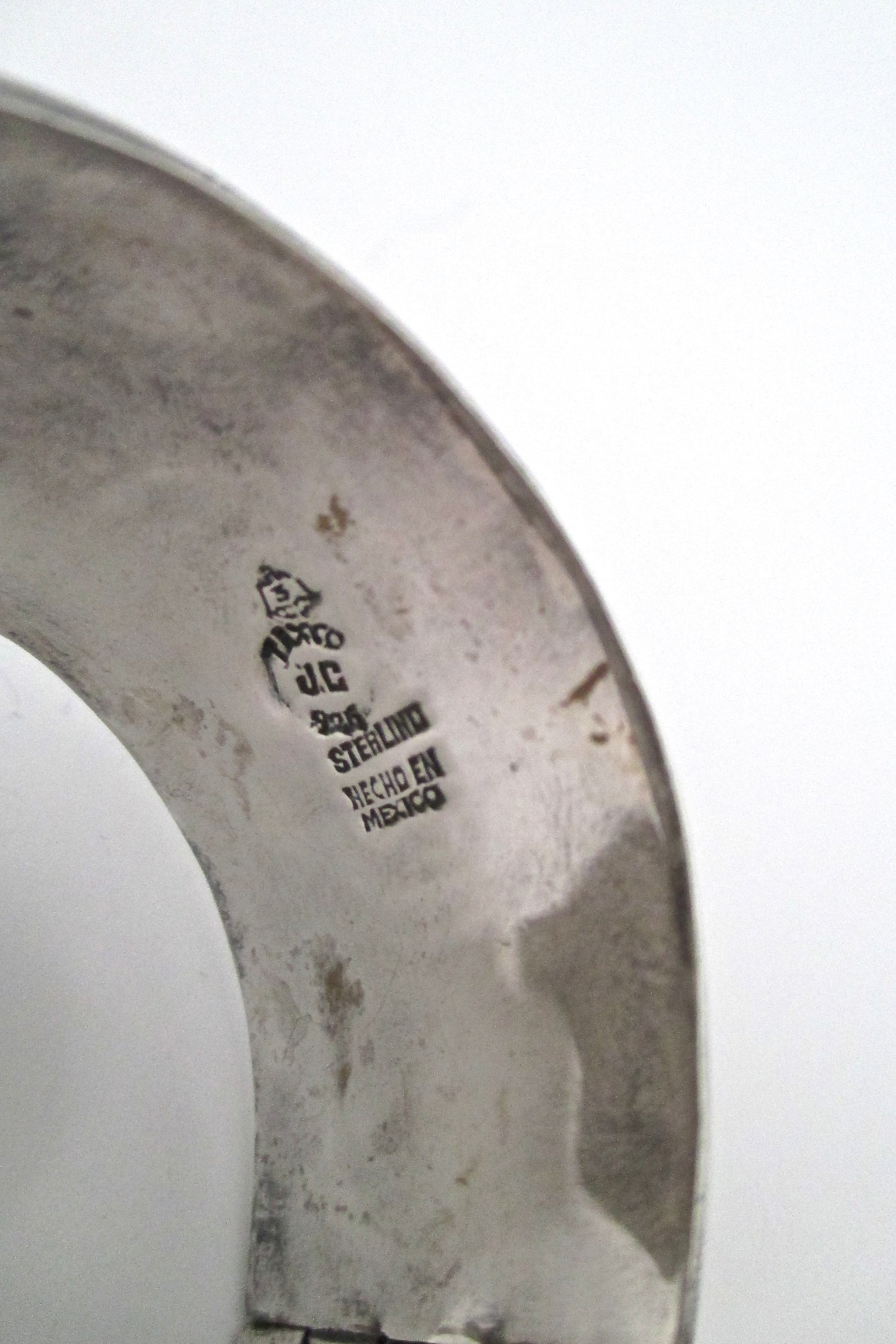 Taxco large silver clamper bracelet