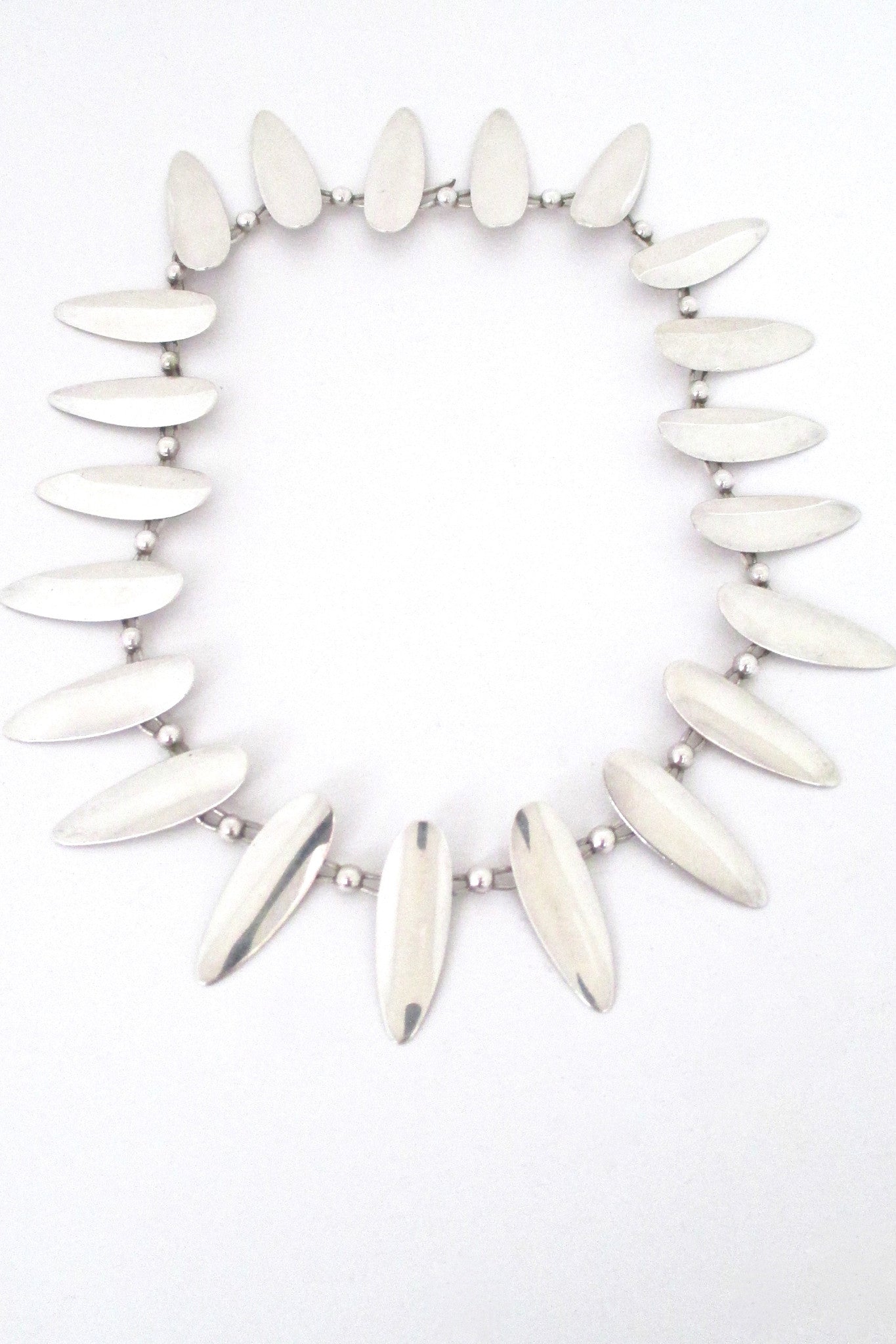 Arne Johansen Denmark vintage modernist sterling silver necklace