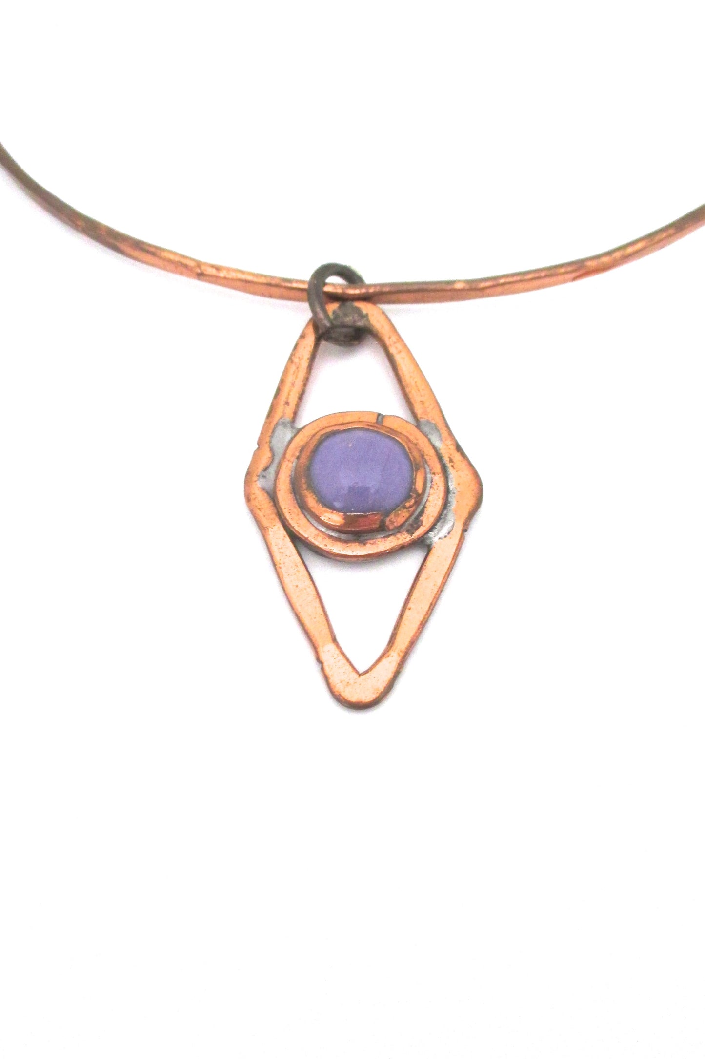 Rafael Canada copper choker ~ lavender stone