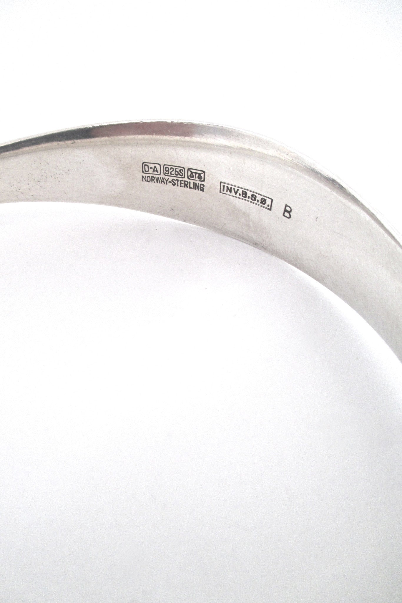 David-Andersen heavy silver bangle by Bjorn Sigurd Ostern