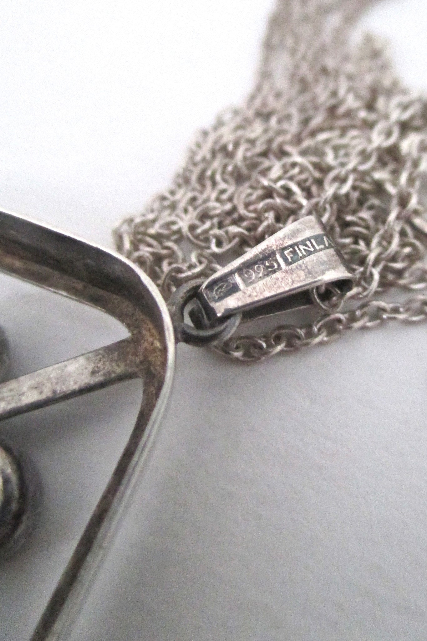 Salovaara four stone pendant necklace