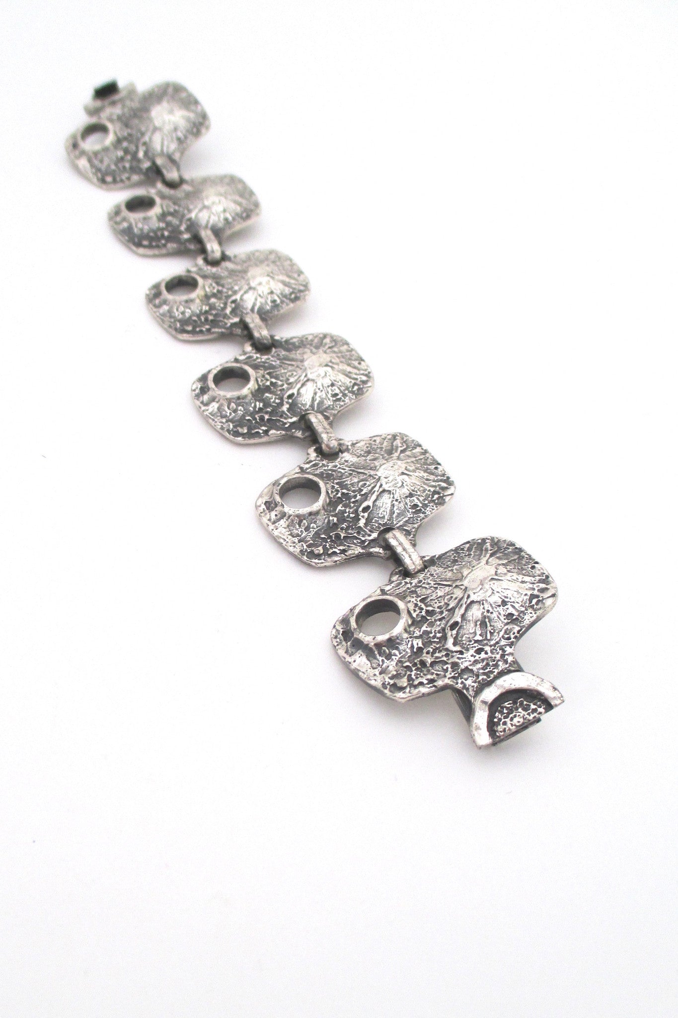 Guy Vidal panel link 'volcano' bracelet