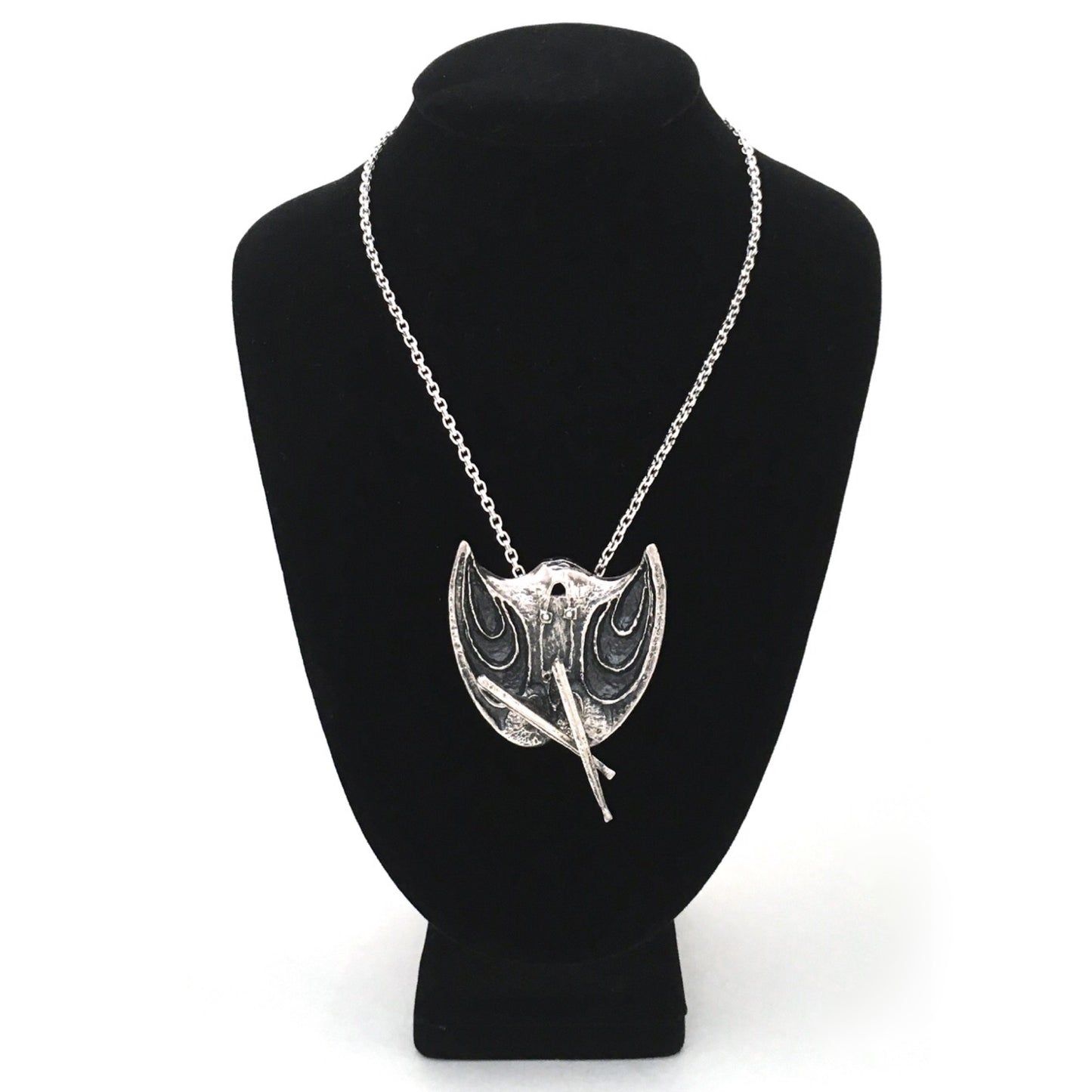 Guy Vidal large abstract woman kinetic pendant necklace ~ rare