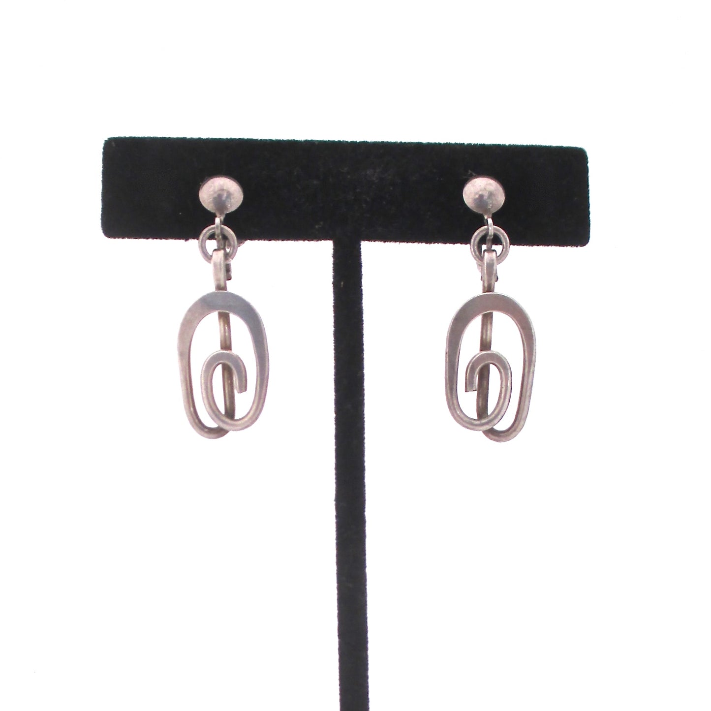 Henry Steig 'silver swirl' drop earrings