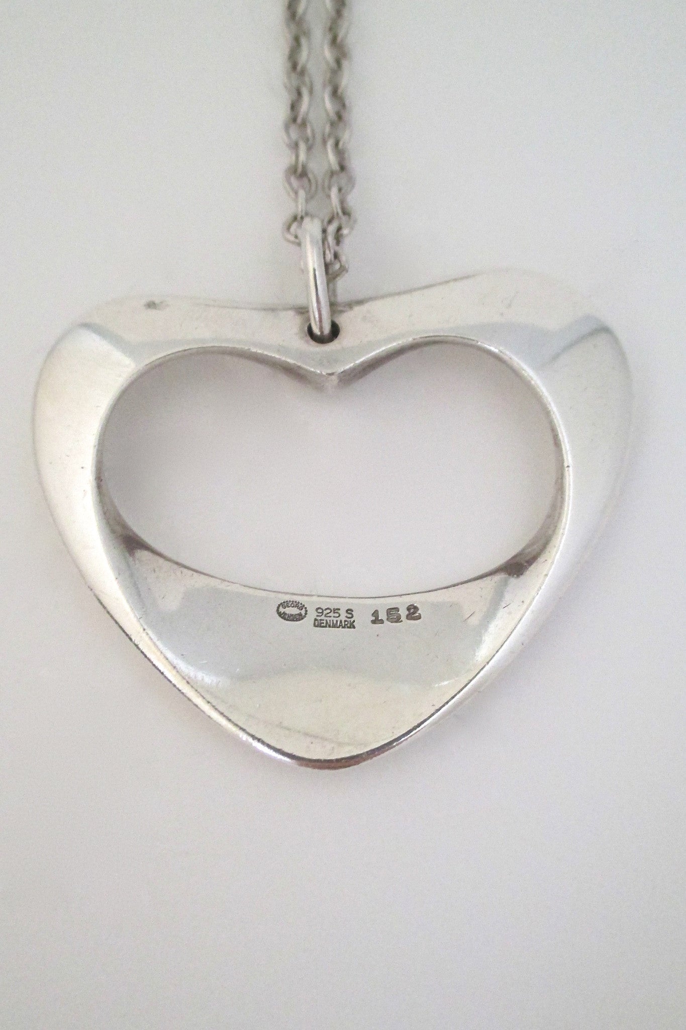 Georg Jensen Henning Koppel large heart pendant #152