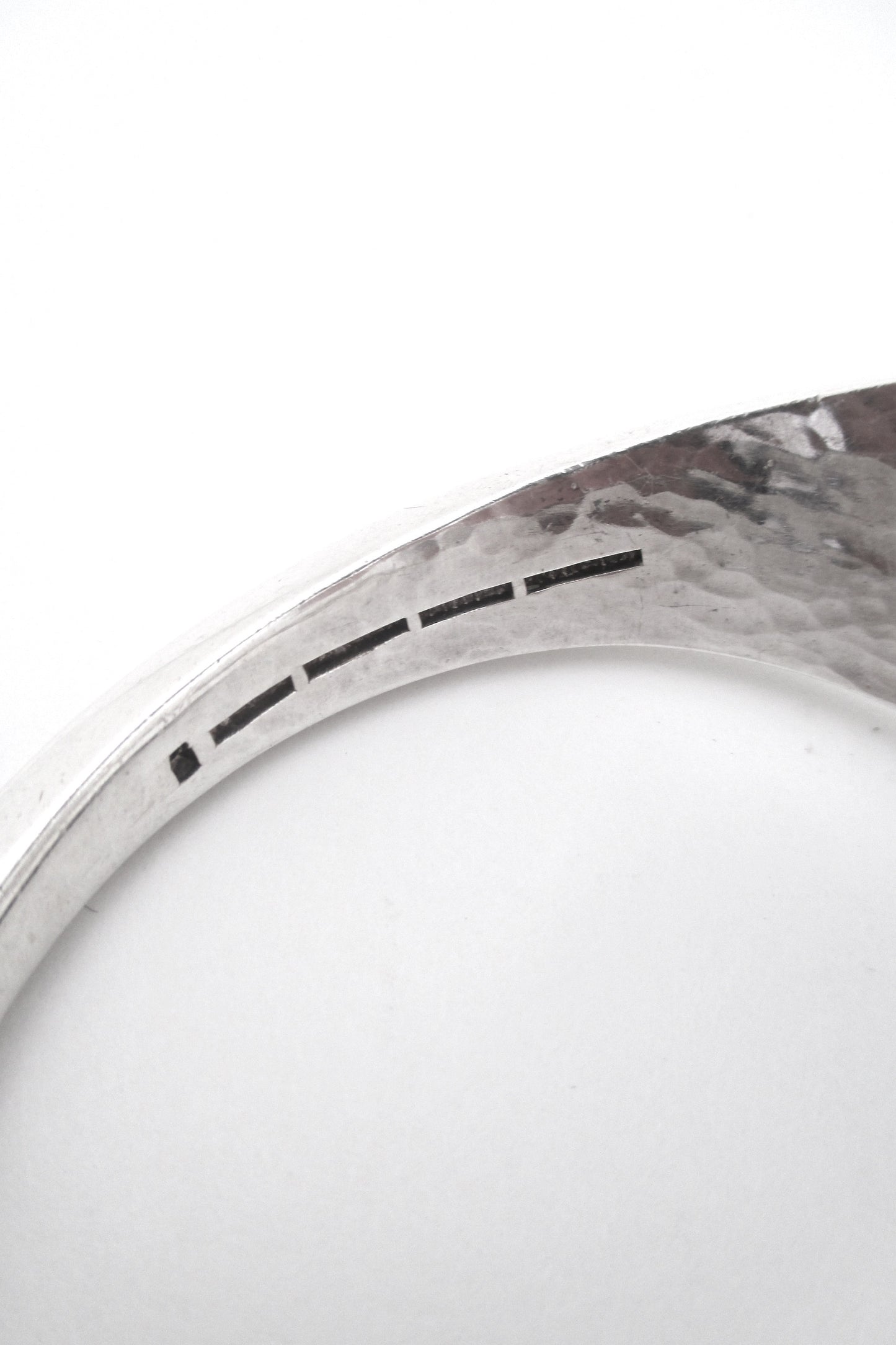 Bent Knudsen heavy silver hand wrought bracelet