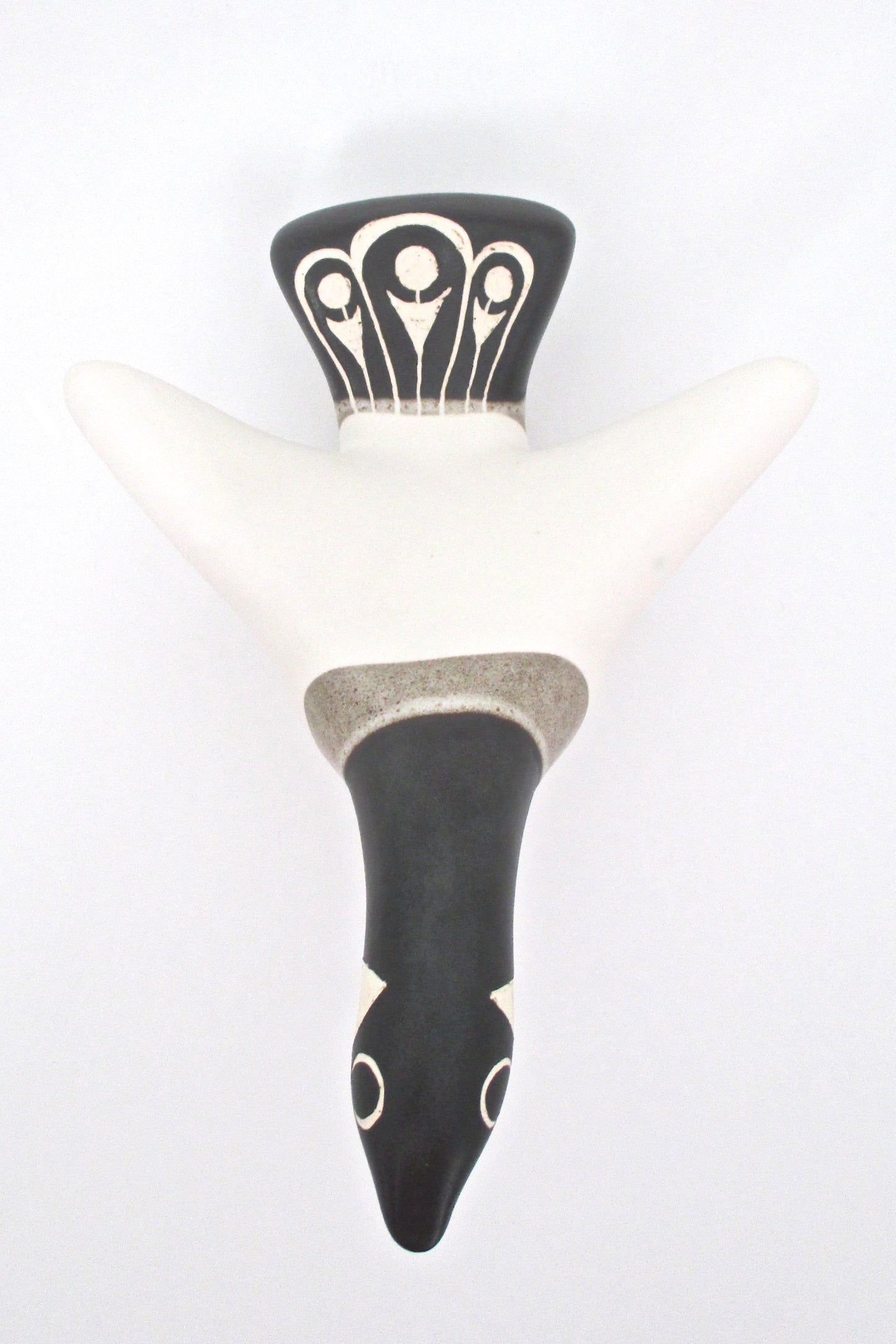 detail Strawberry Hill Canada vintage glazed ceramic large Canada Goose sculpture