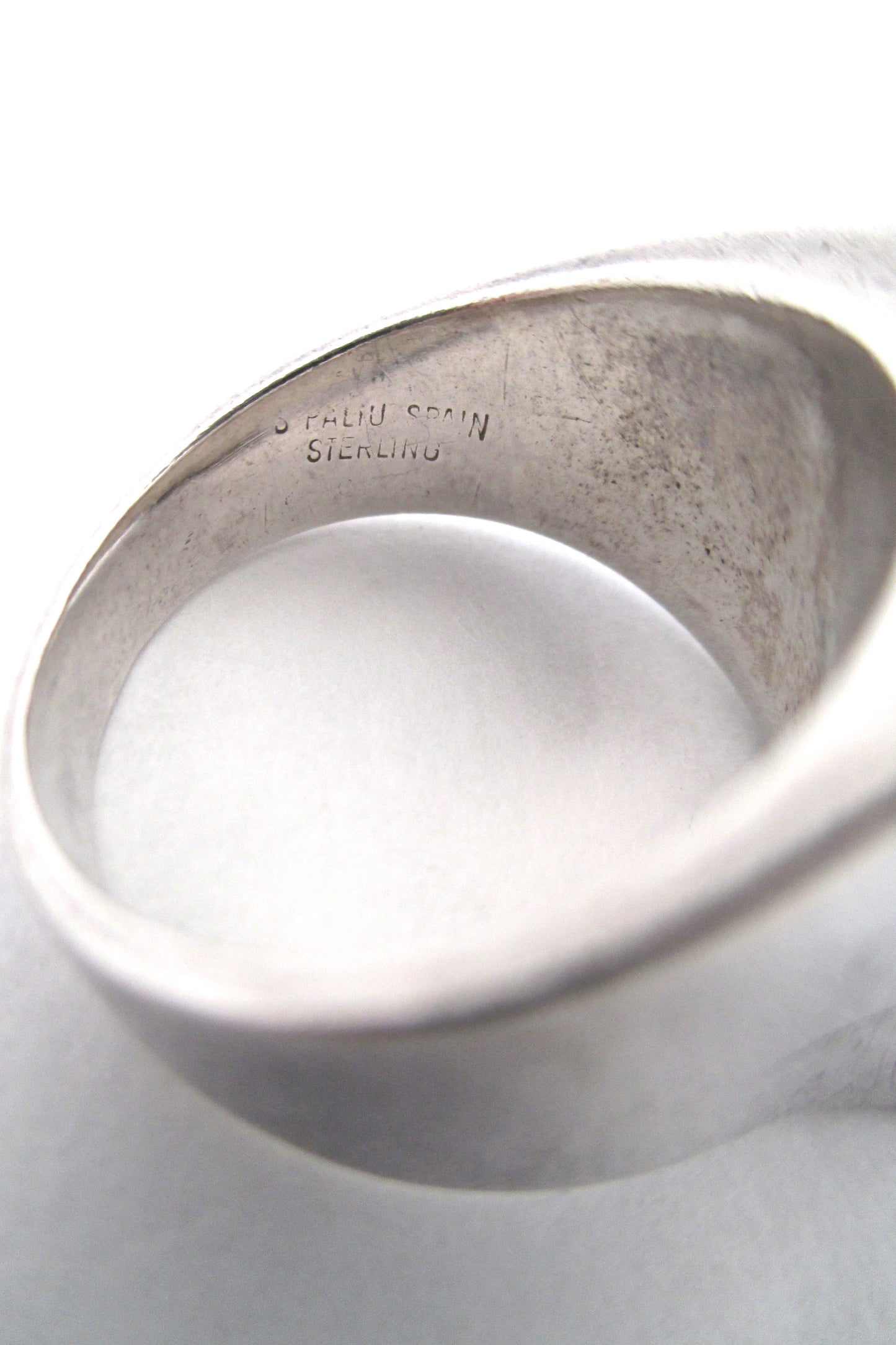 S'Paliu heavy silver ring