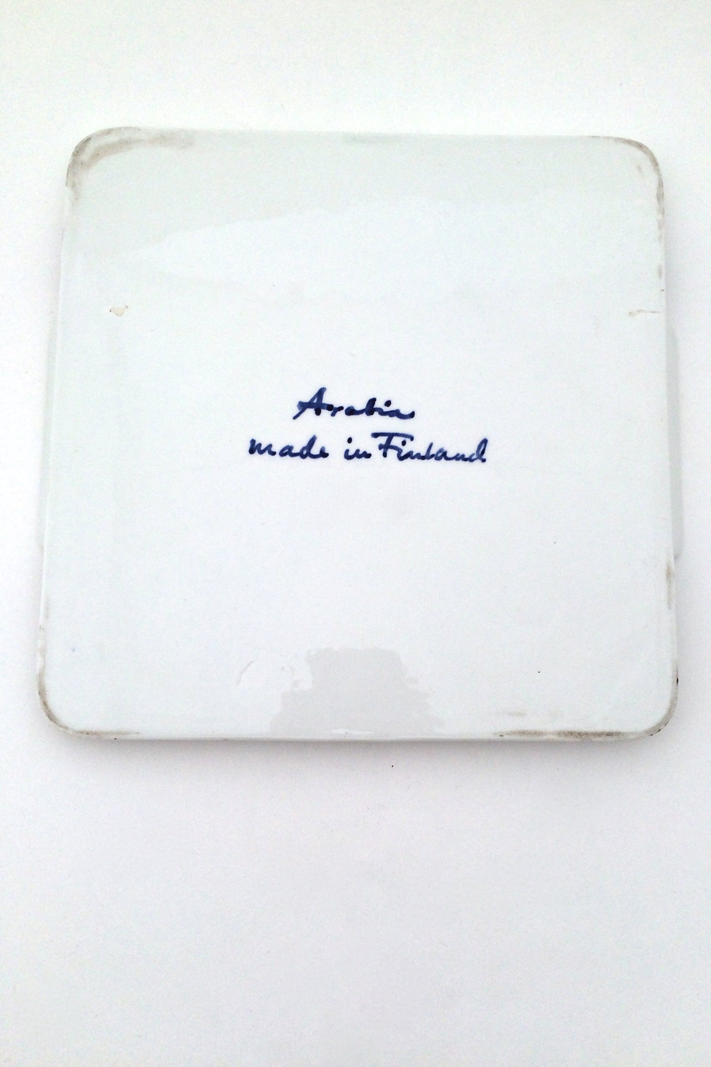 Arabia hand decorated ceramic platter / tray