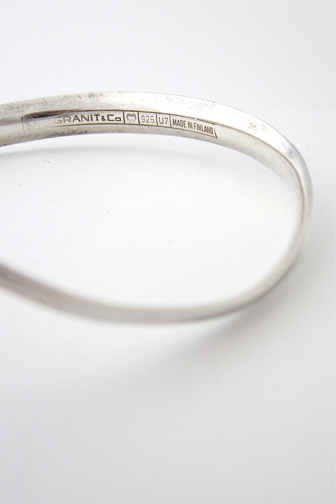 Erik Granit silver & amber bracelet