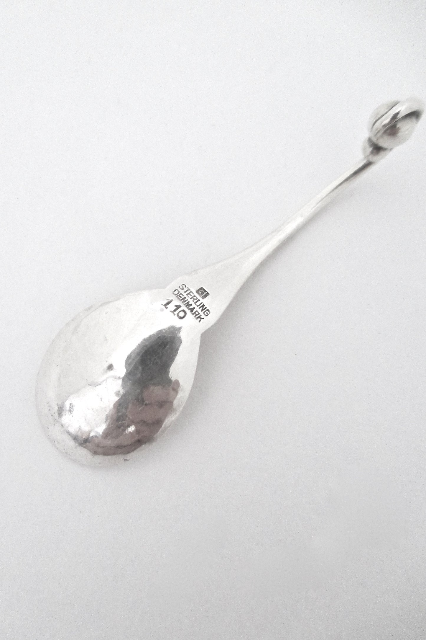 Georg Jensen open salt & spoon #110