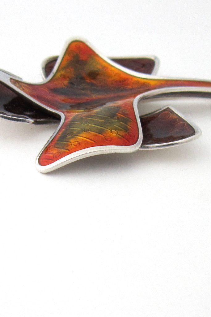 David-Andersen layered enamel pendant