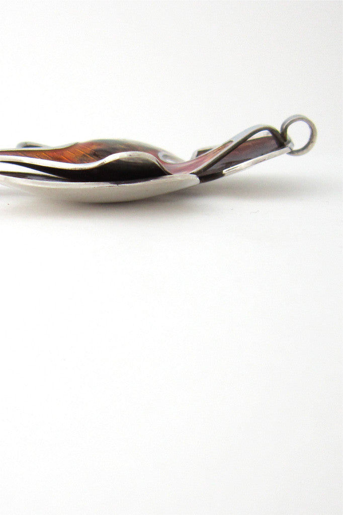 David-Andersen layered enamel pendant