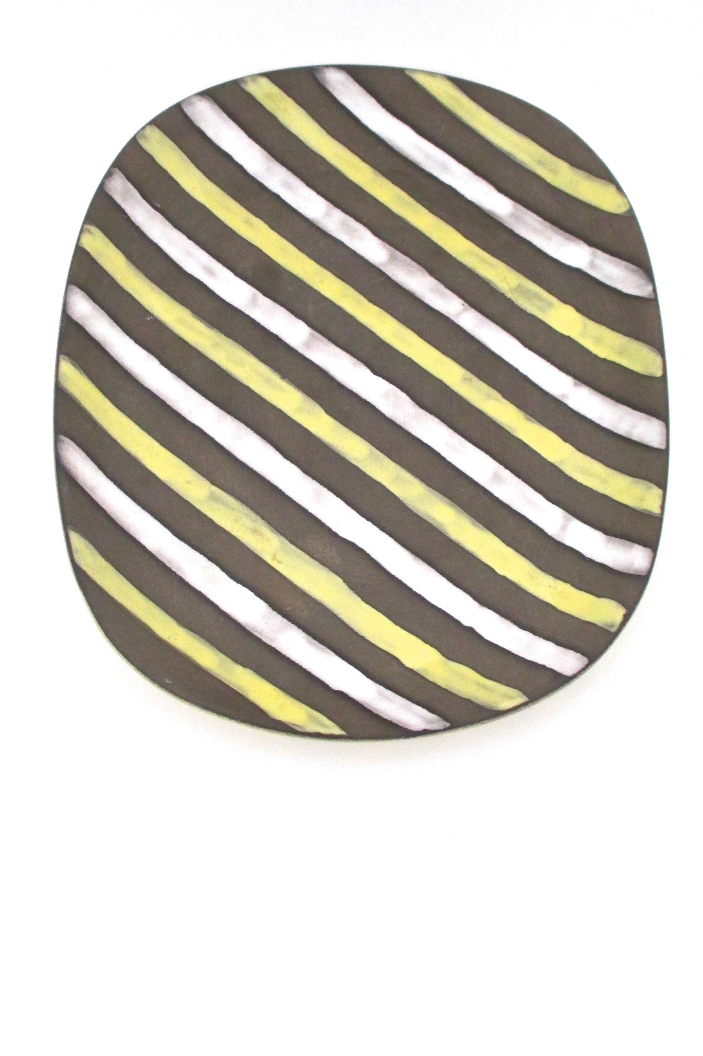Upsala Ekeby Sweden vintage ceramic Spiral platter by Ingrid Atterby