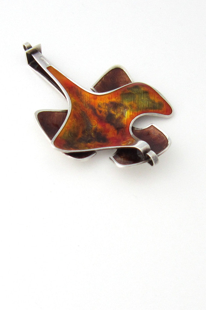 David Andersen, Norway silver enamel pendant