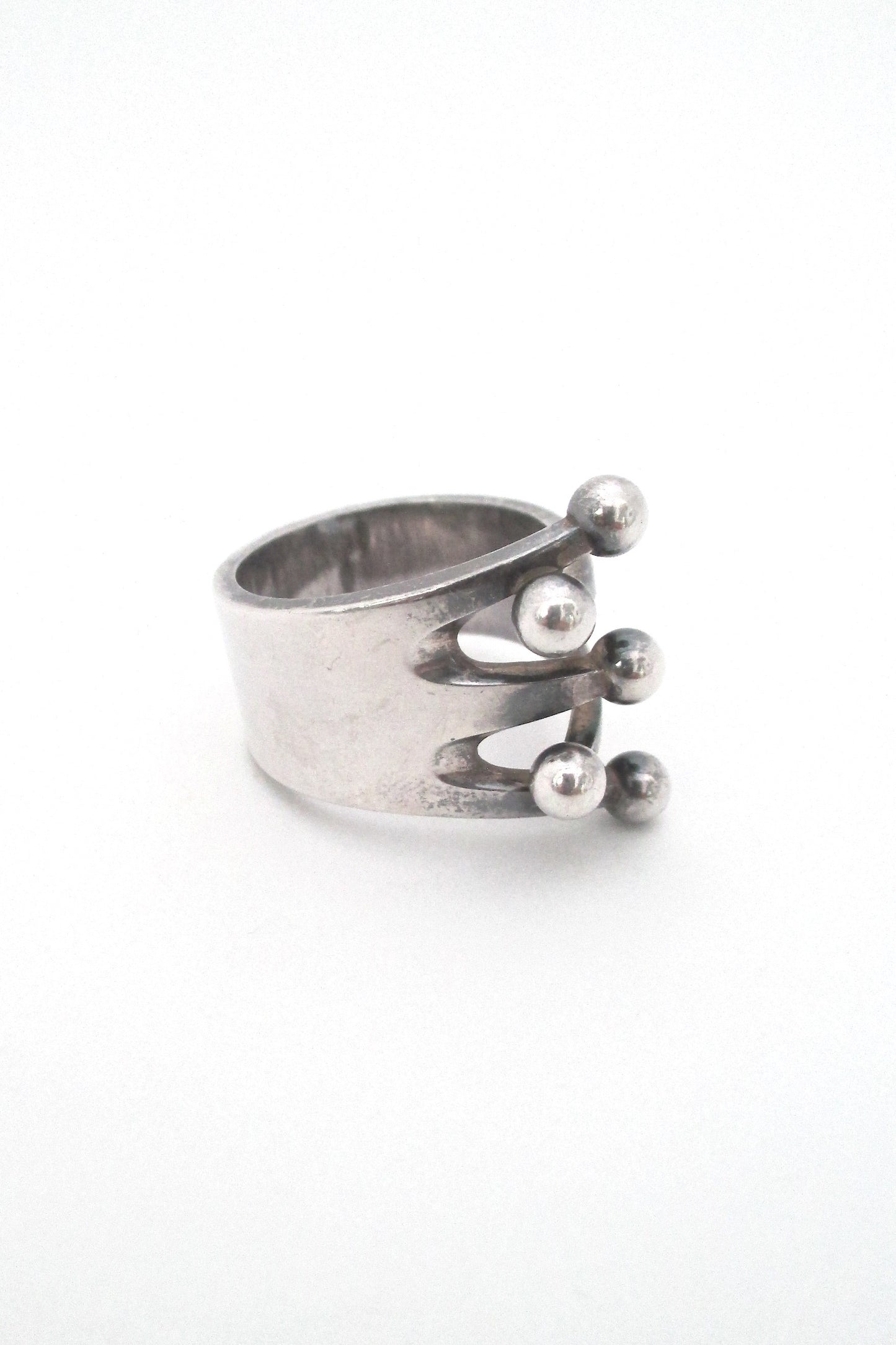 profile Anna Greta Eker for Plus Designs Norway vintage Scandinavian modernist Jester ring