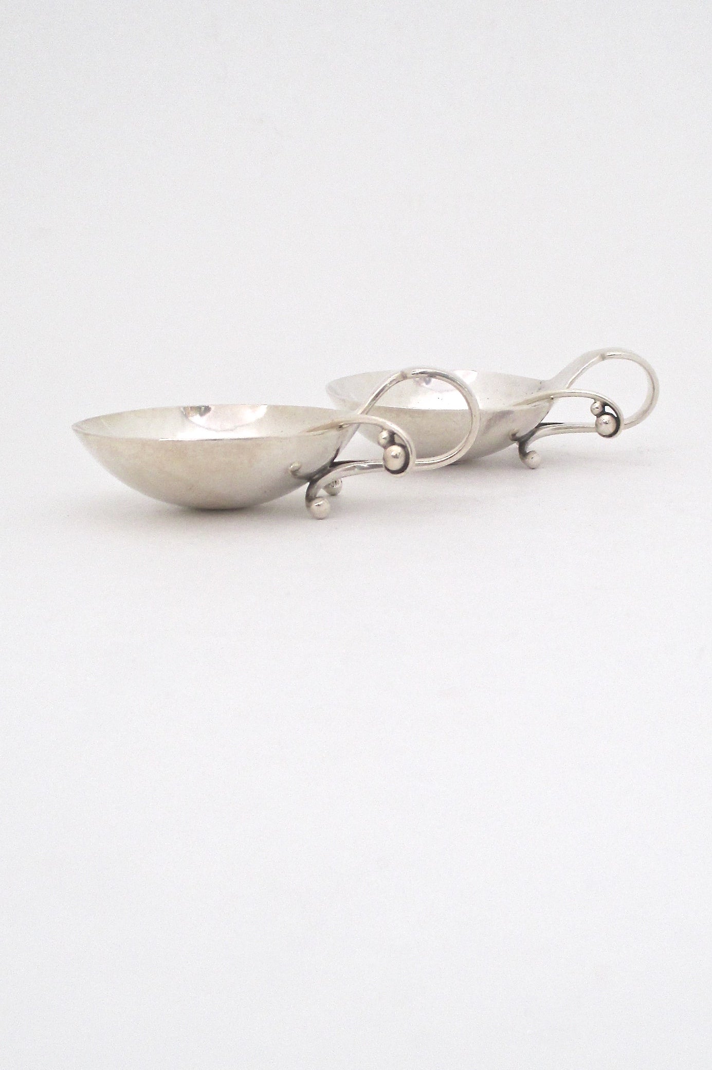 Georg Jensen open salt & spoon #110