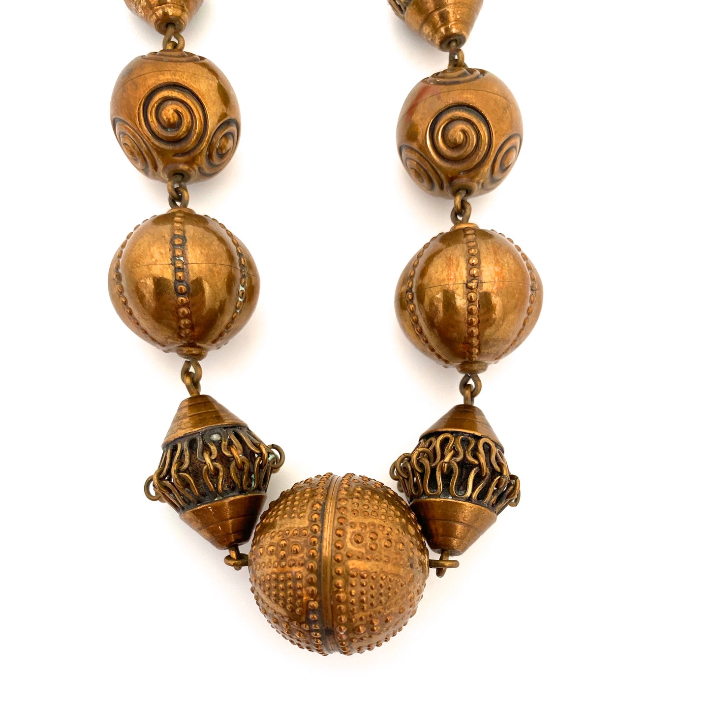Kalevala Koru large "Halikon kääty" bronze necklace