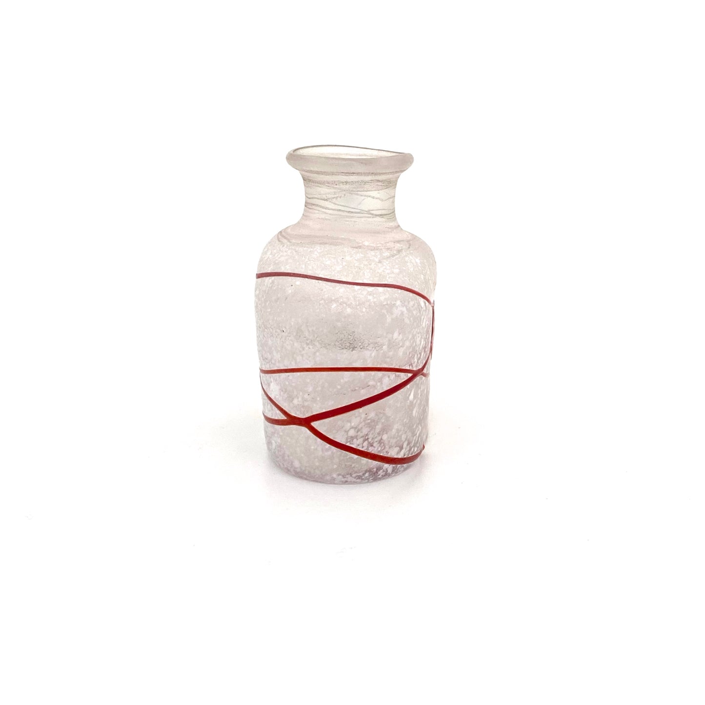 Kosta Boda petite 'Galaxy Red' vase ~ Bertil Vallien, Artist Collection
