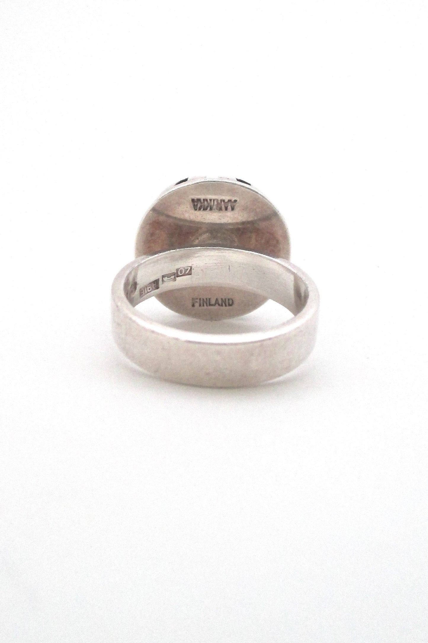 aarikka geometric heavy silver ring - 1967