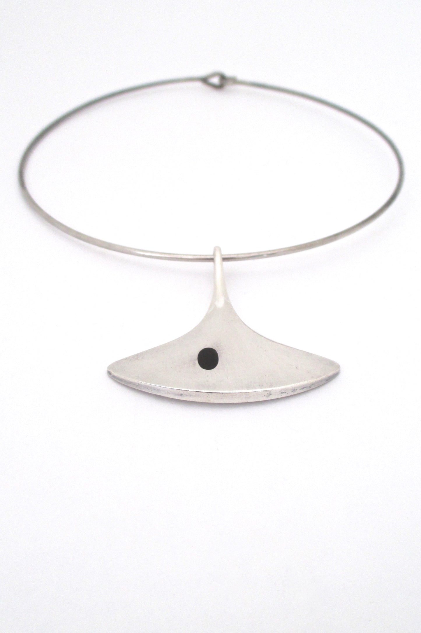 Hans Hansen silver & enamel pendant & neck ring - Bent Gabrielsen