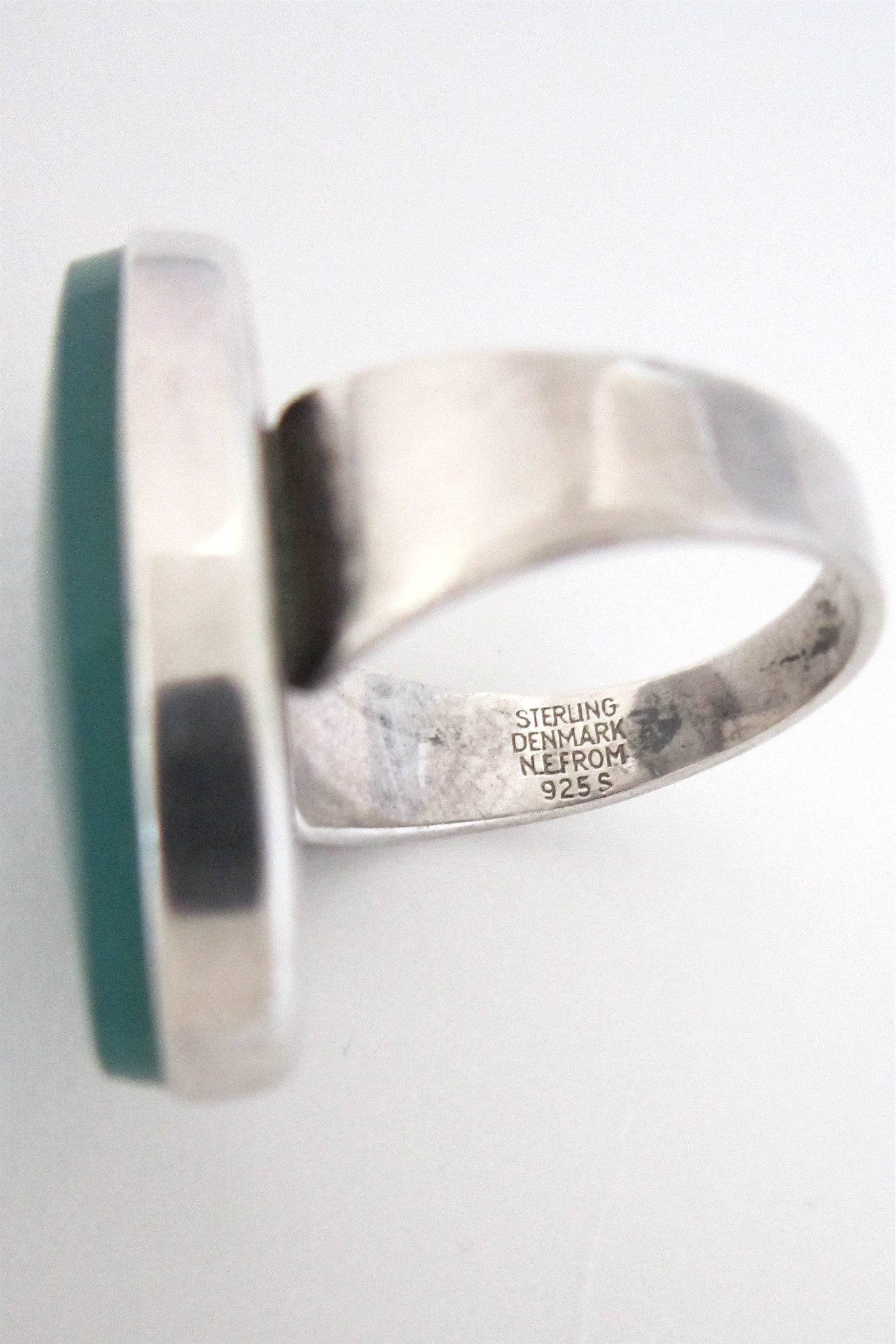 N E From large chrysoprase ring