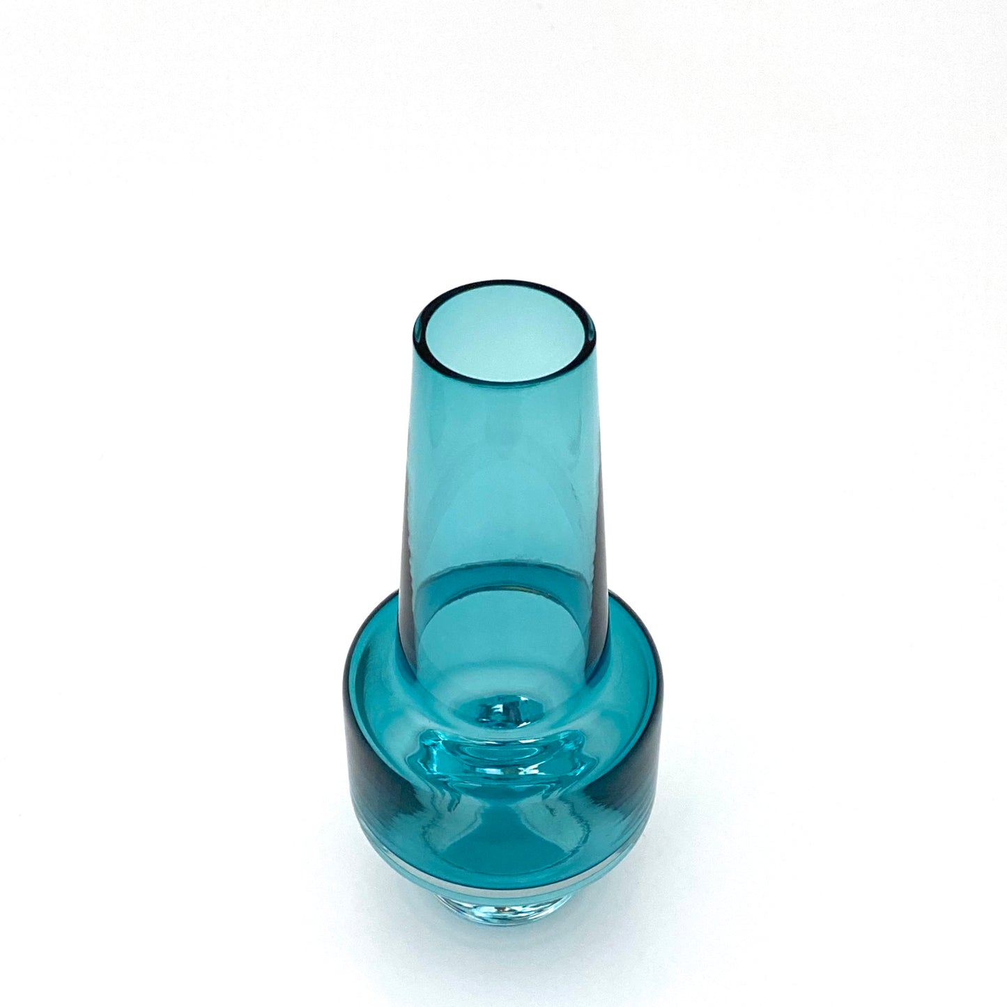 detail Sea Glasbruk Sweden vintage cased glass petite vase Scandinavian Mid Century Modern design