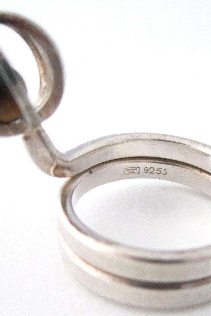 Elis Kauppi caged tiger eye ring
