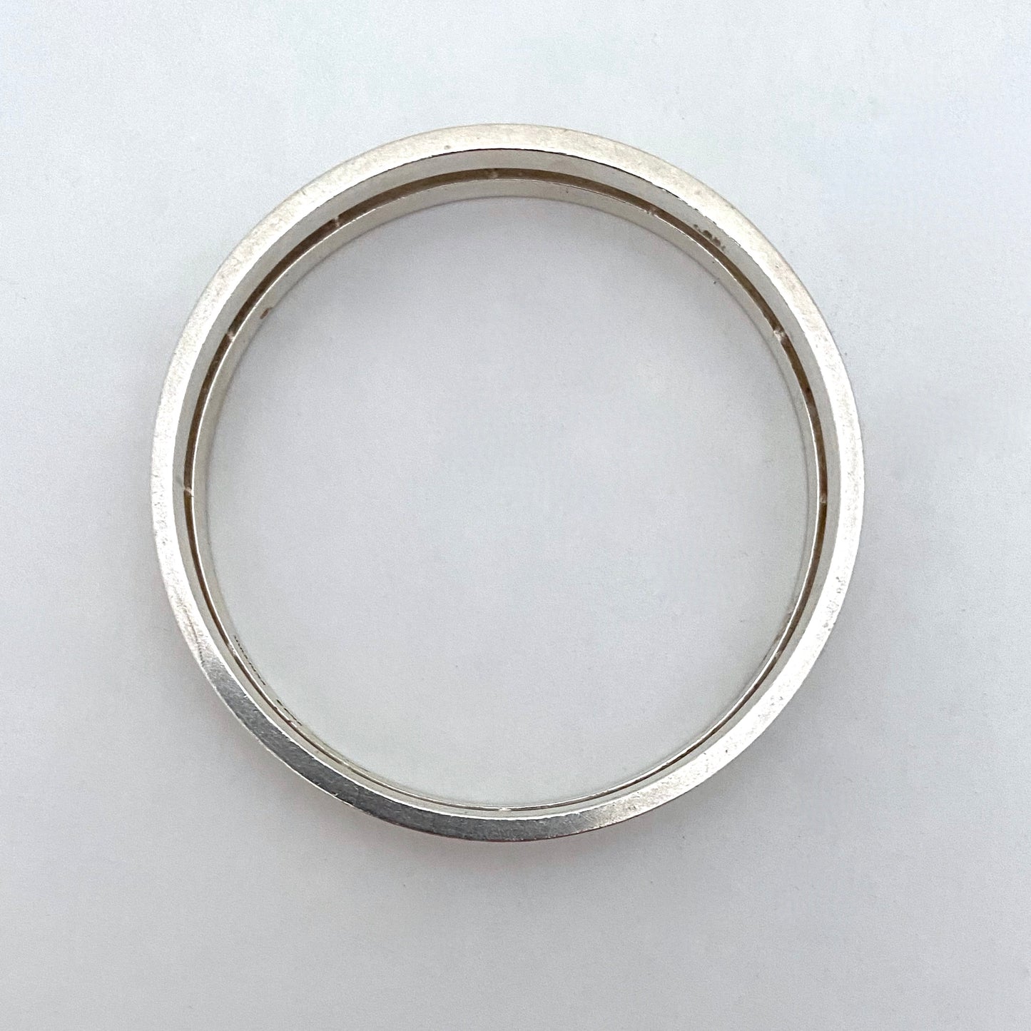 Hans Hansen heavy silver double bangle bracelet ~ scarce
