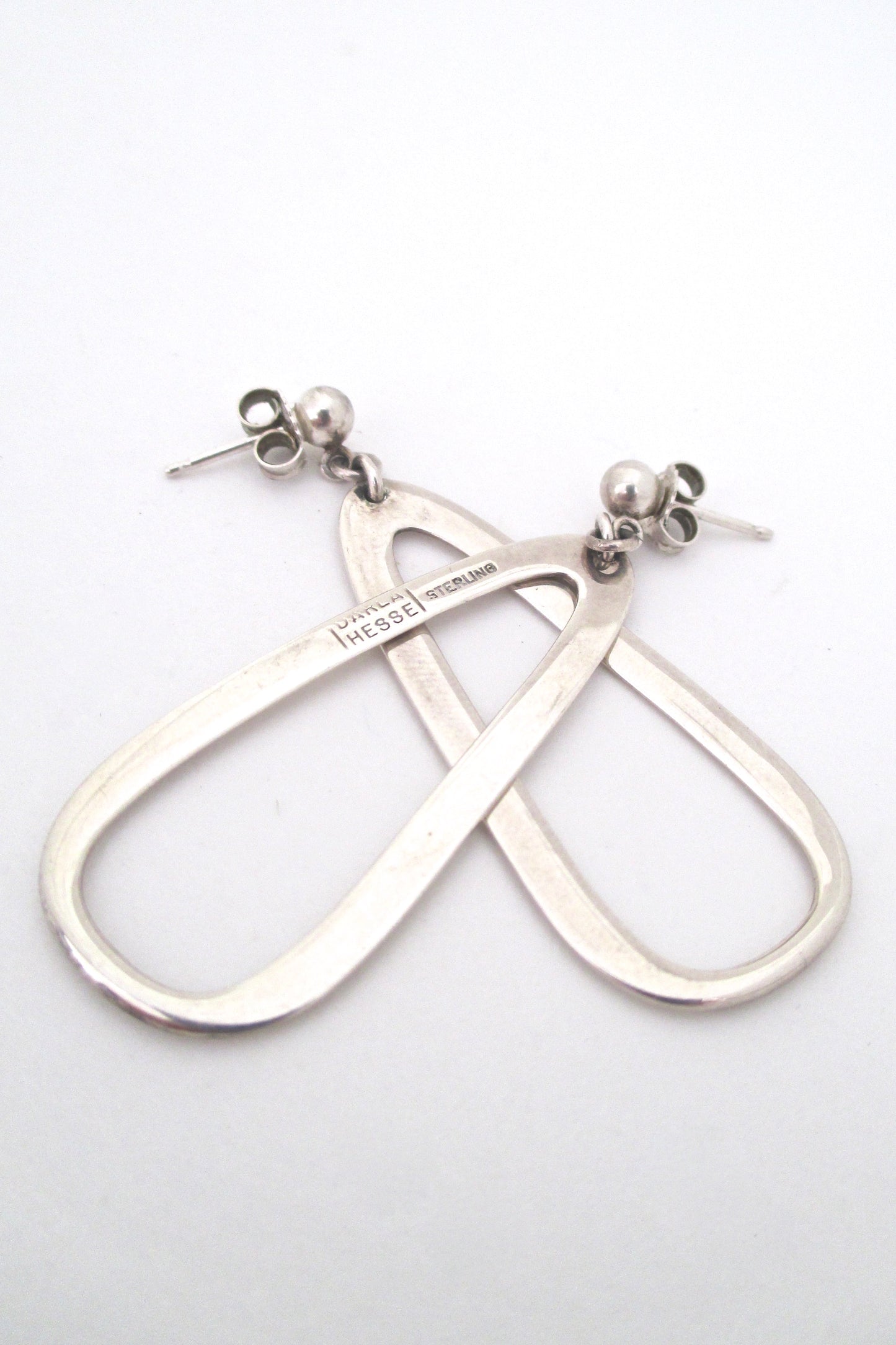 Darla Hesse silver drop earrings