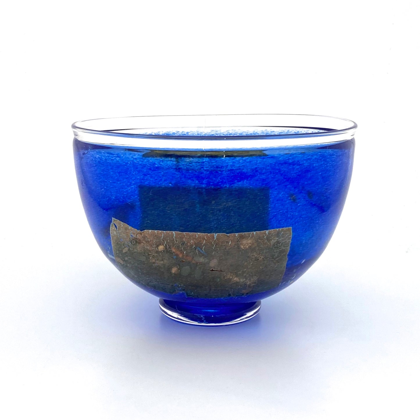 Kosta Boda blue Satellite bowl ~ Bertil Vallien