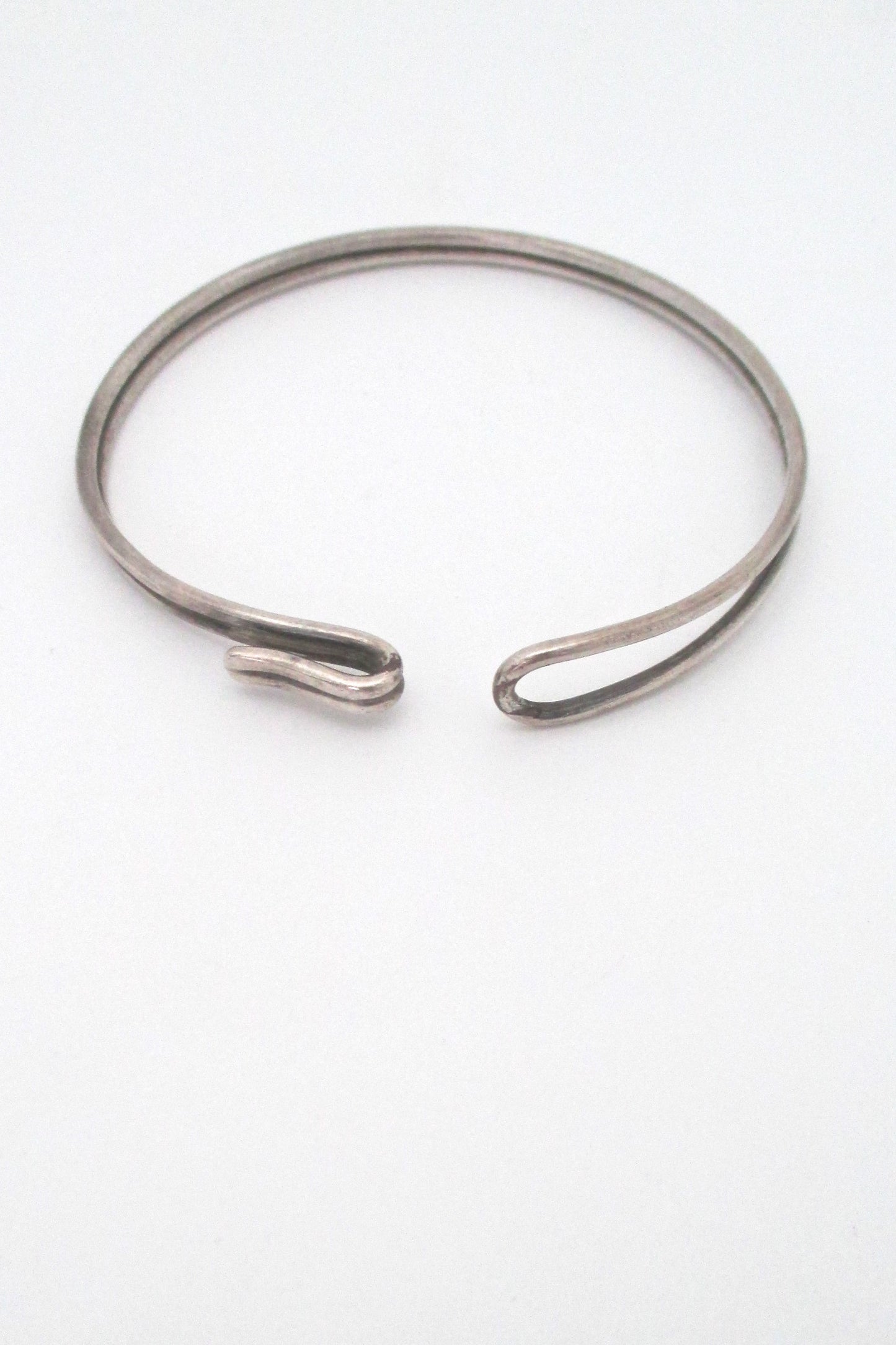 detail Bent Knudsen Denmark vintage silver mid century Scandinavian modern bracelet