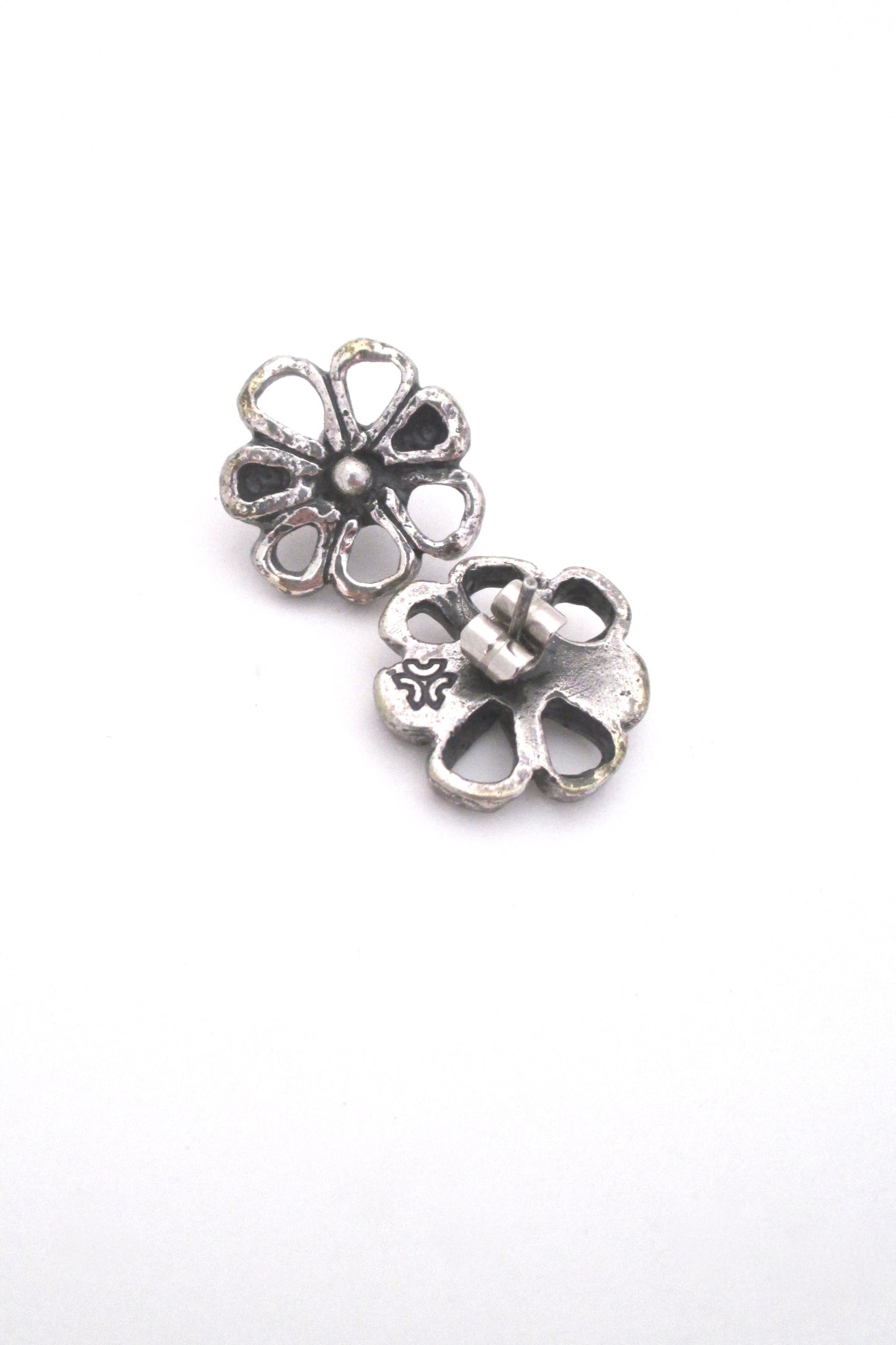 Guy Vidal 'brutalist daisy' post earrings