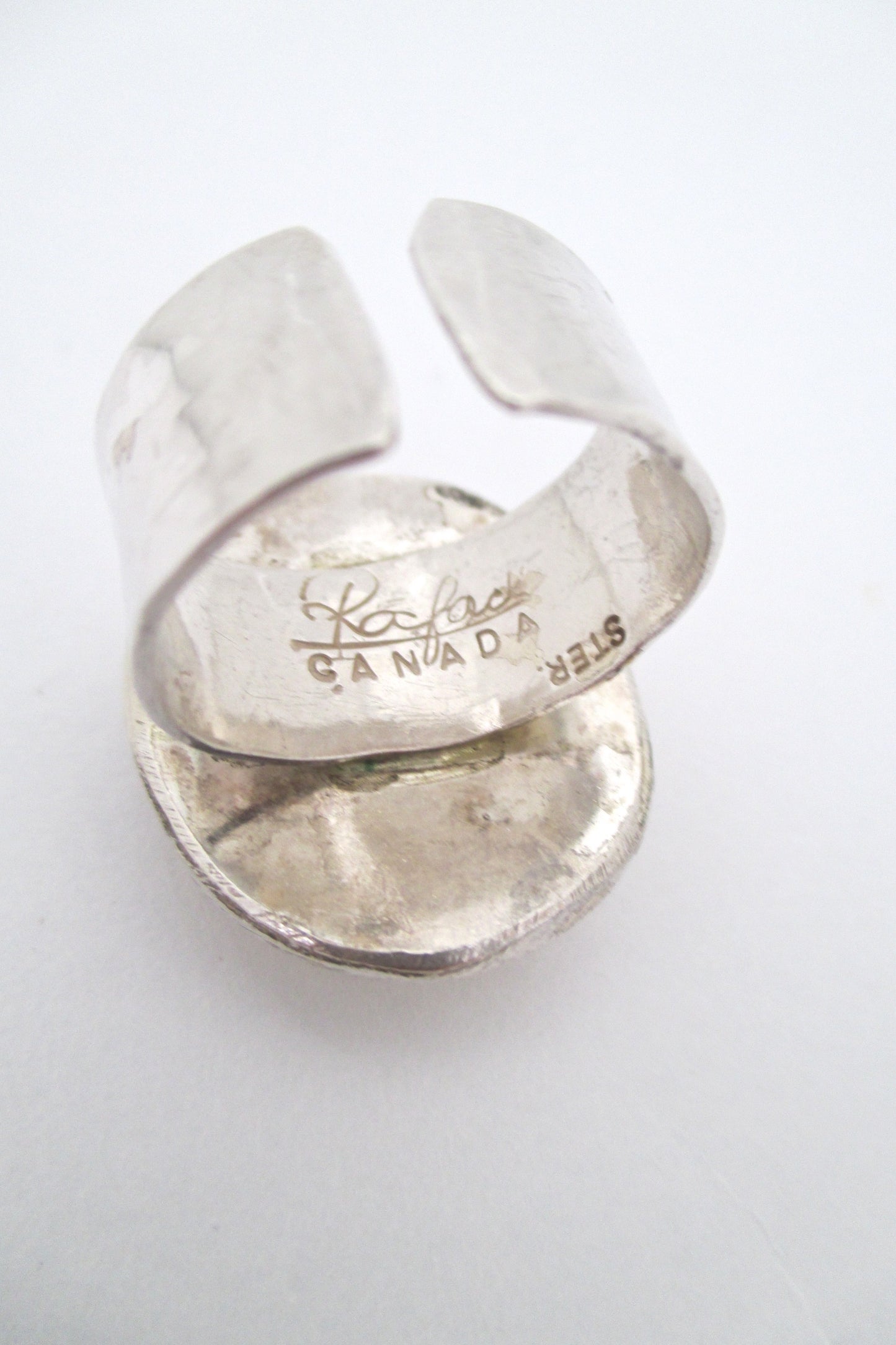 Rafael Canada sterling silver & lemon yellow ring