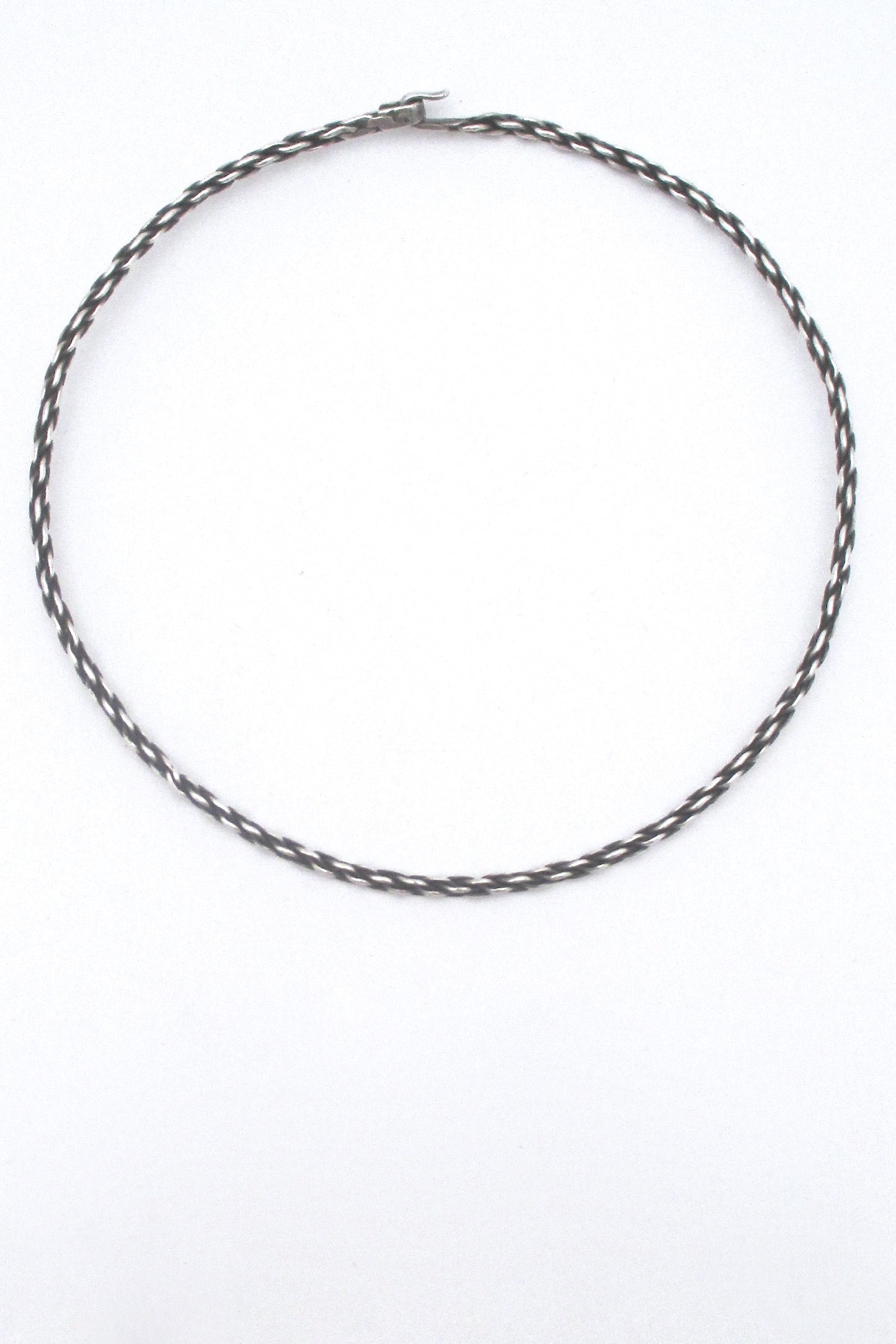 Georg Jensen woven silver neck ring #A72