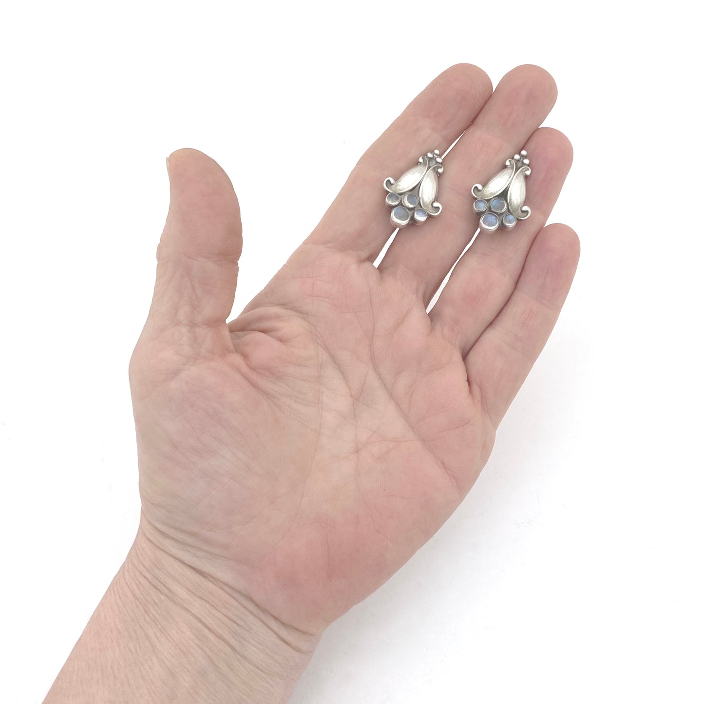 Georg Jensen earrings #32B ~ moonstones