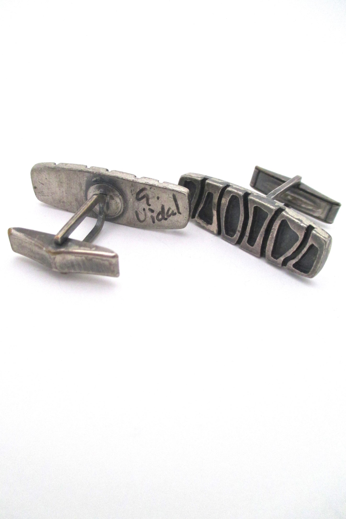 Guy Vidal cufflinks - hand signed