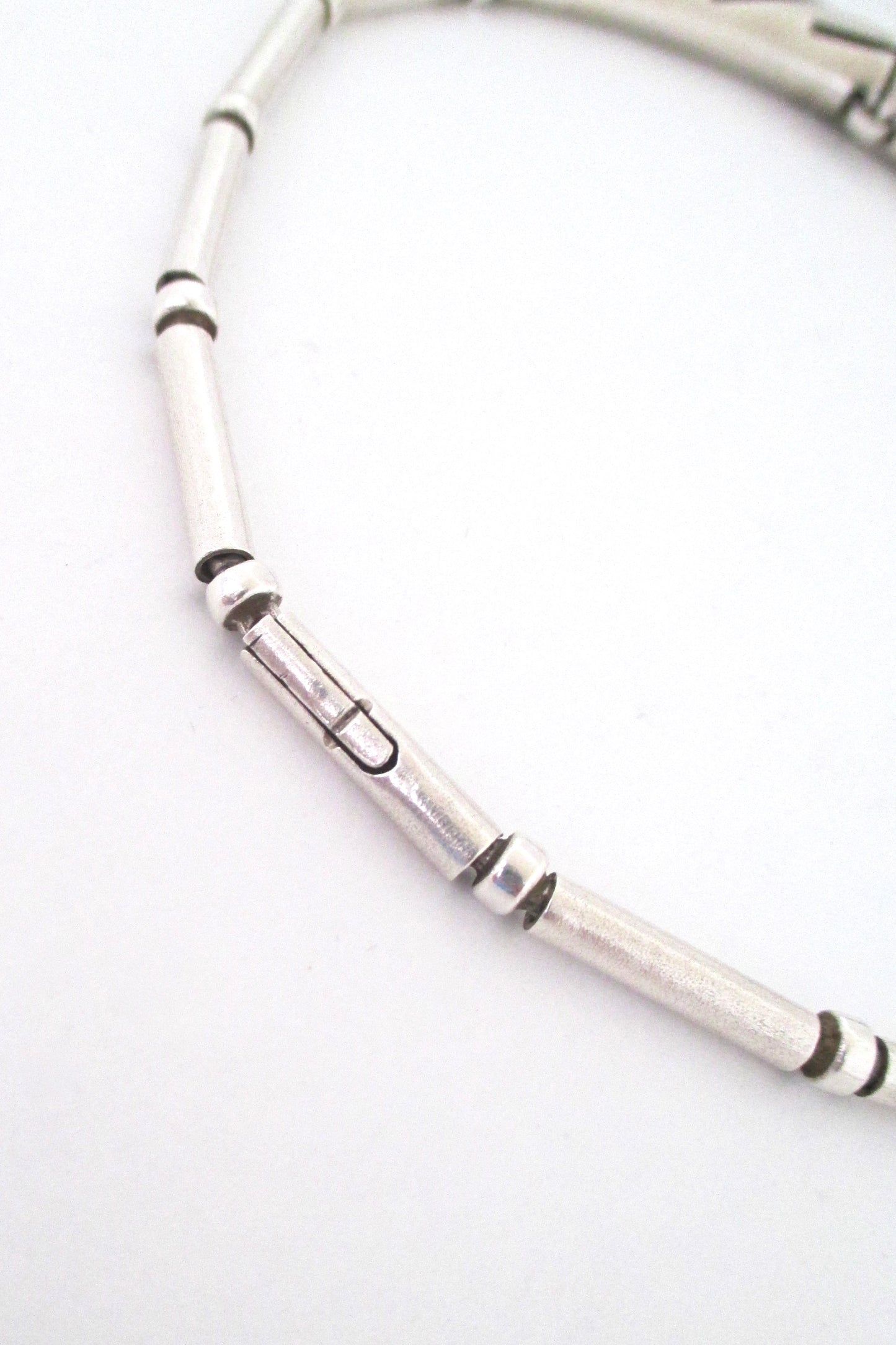 Lapponia pierced heavy silver choker