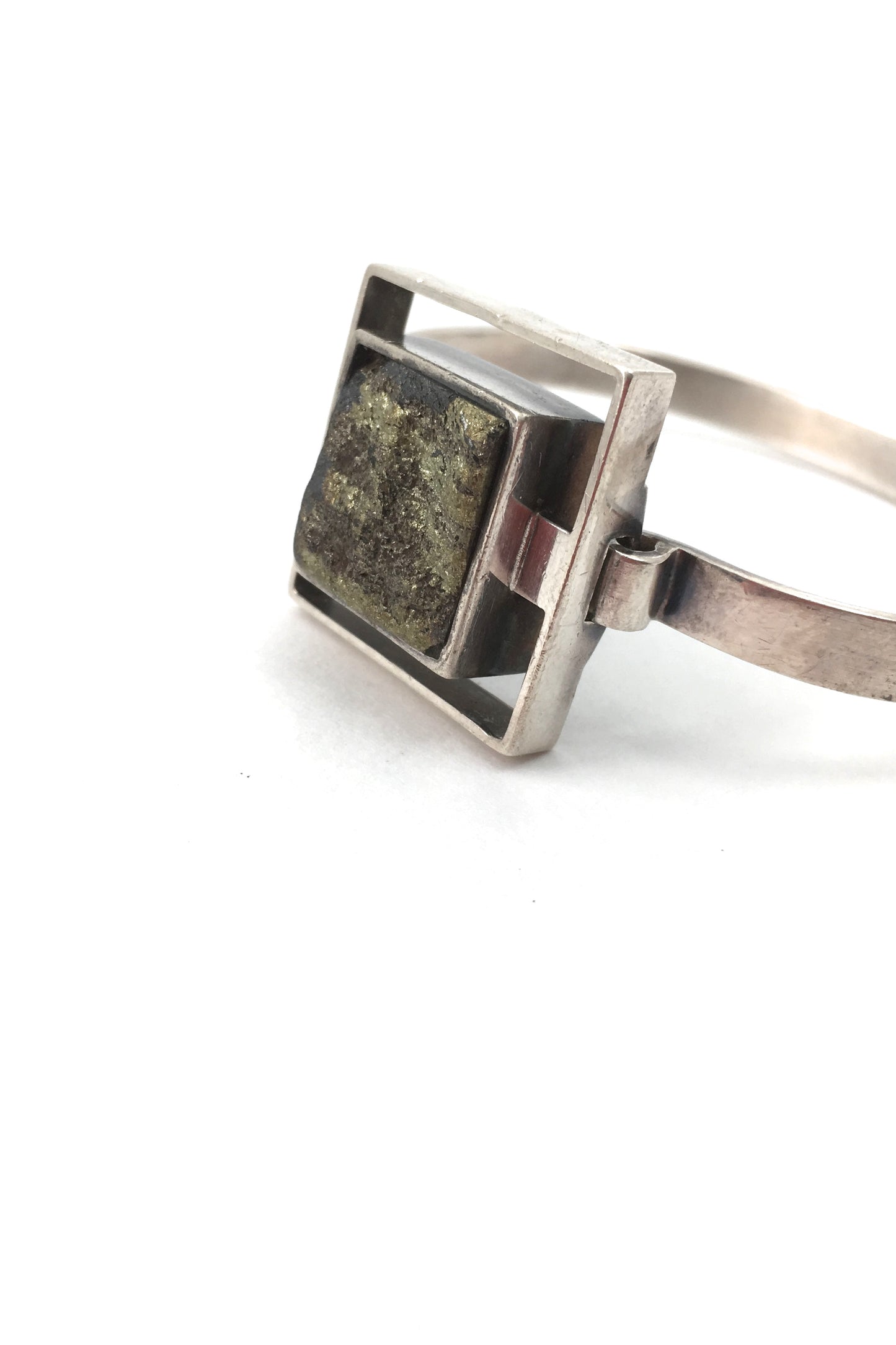 Christer Stenberg silver & pyrite bracelet ~ 1975