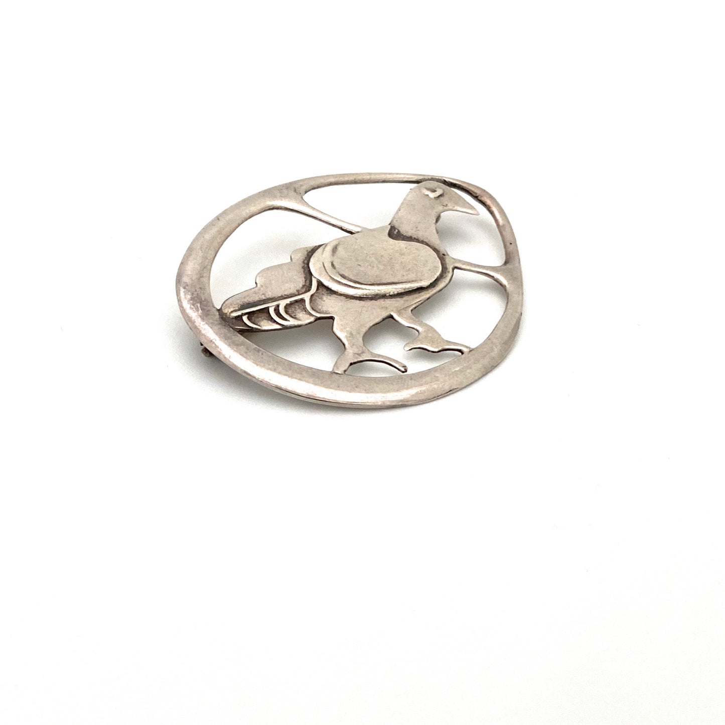 Ola Gorie Orkney early silver bird brooch