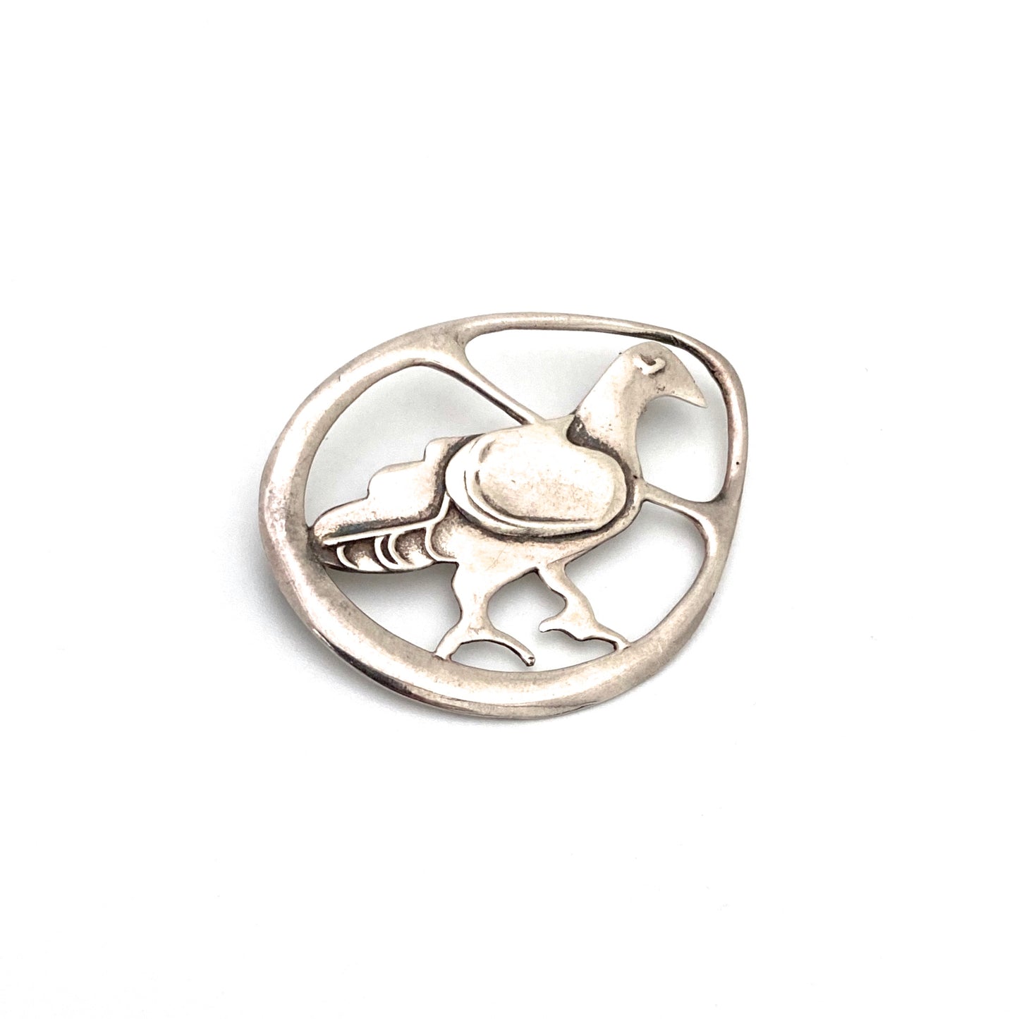 Ola Gorie Orkney early silver bird brooch
