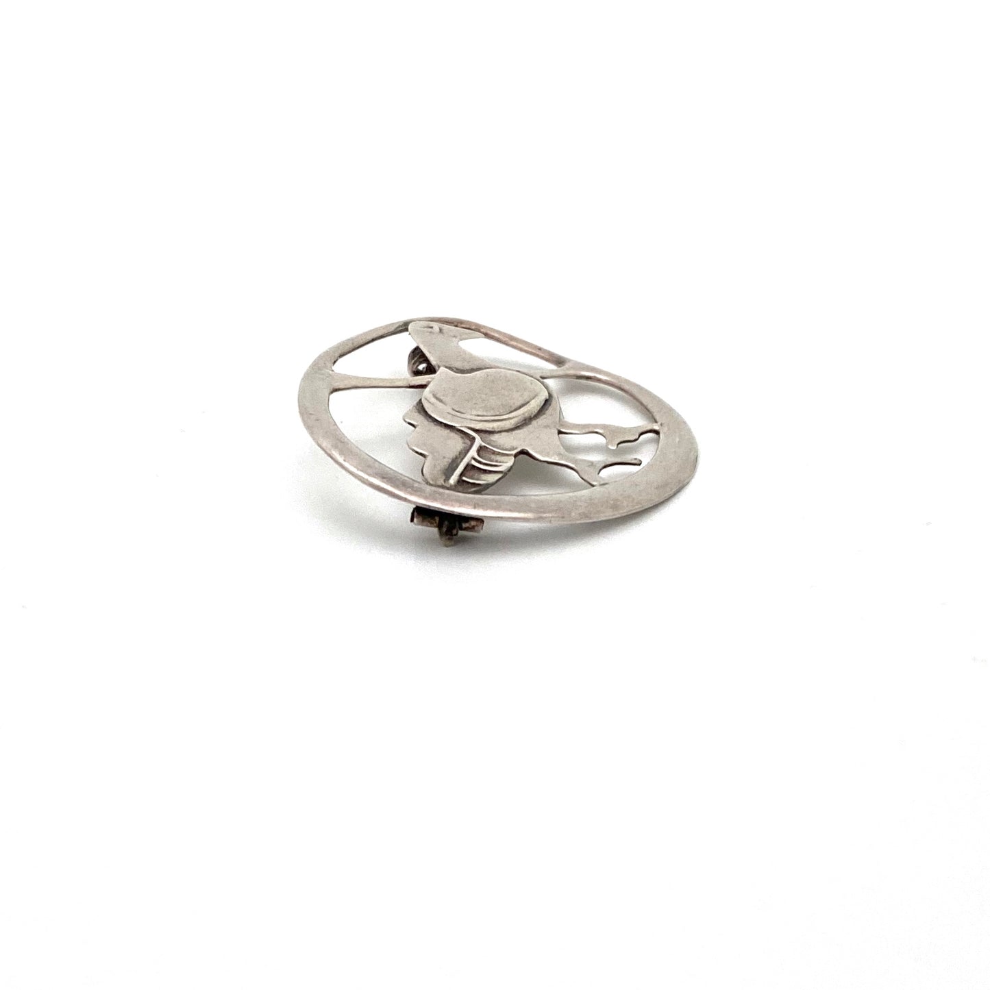 Ola Gorie Orkney early silver bird brooch