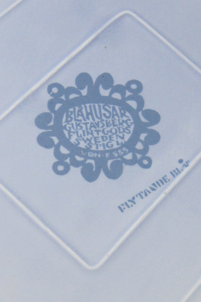 Stig Lindberg flow blue dish