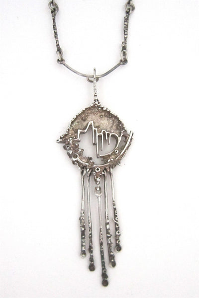 Frank and Regine Juhls Norway silver Tundra necklace