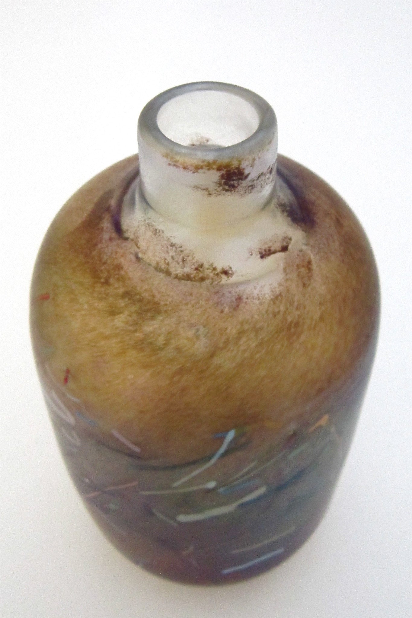 Bertil Vallien for Kosta Boda Sweden Artist Collection large Tornado vase signed