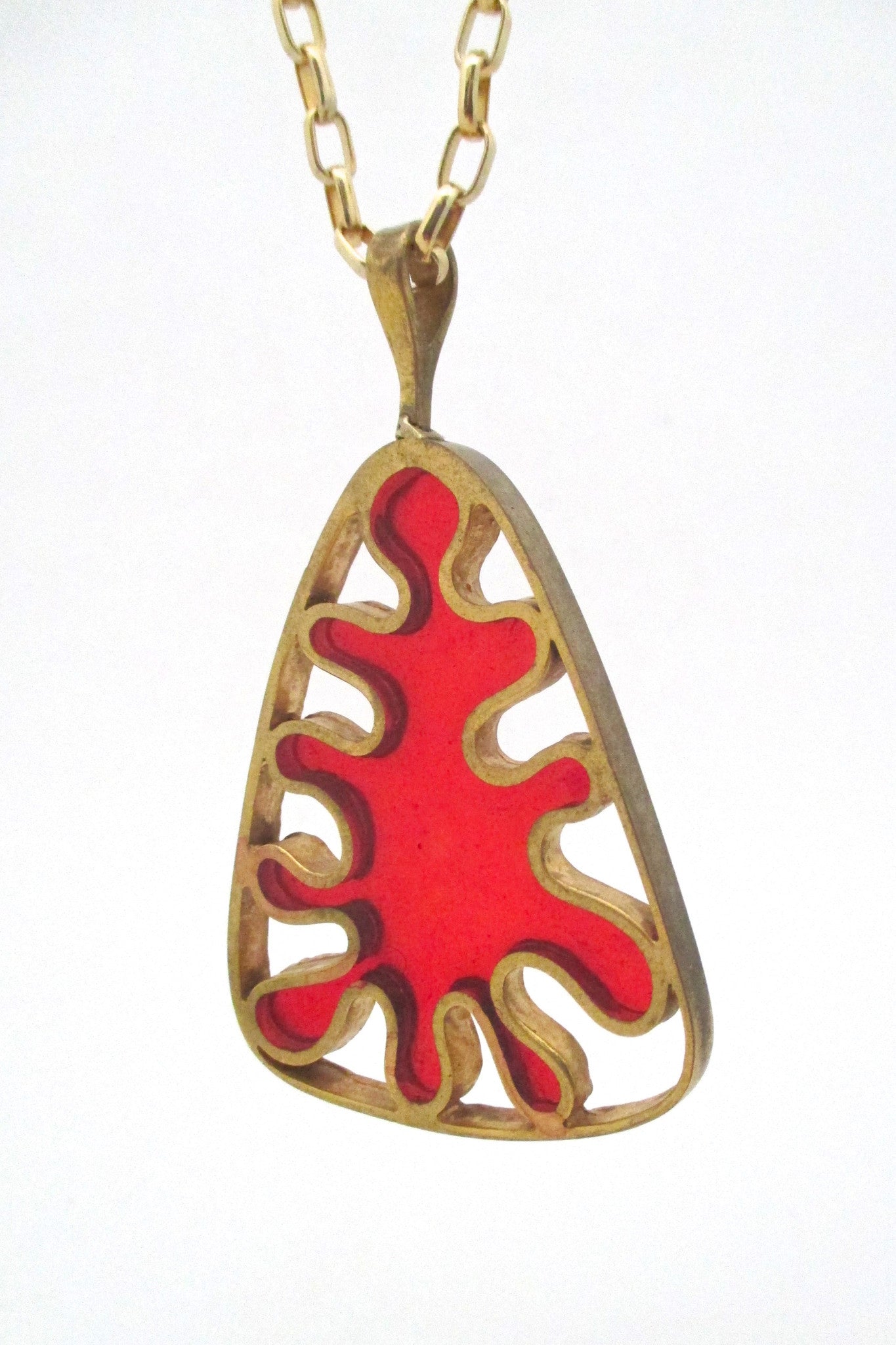 Bernard Chaudron large 'splash' pendant necklace