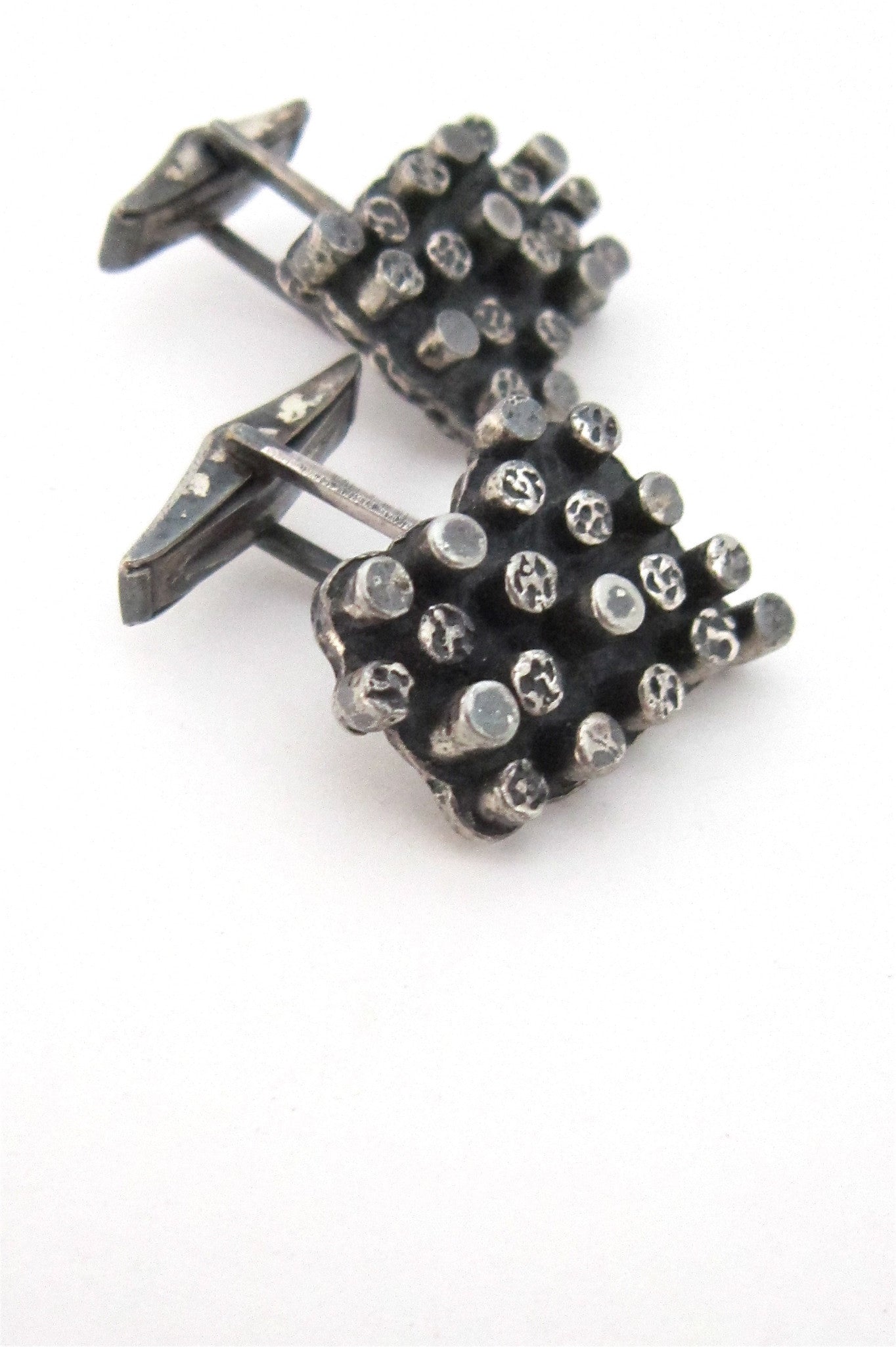 Robert Larin raised dots cuff link set