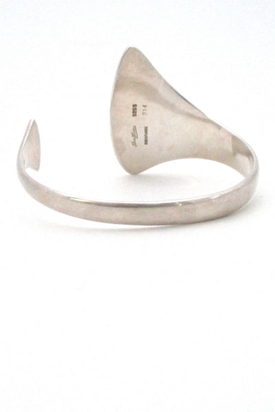 Hans Hansen heavy silver cuff bracelet #214